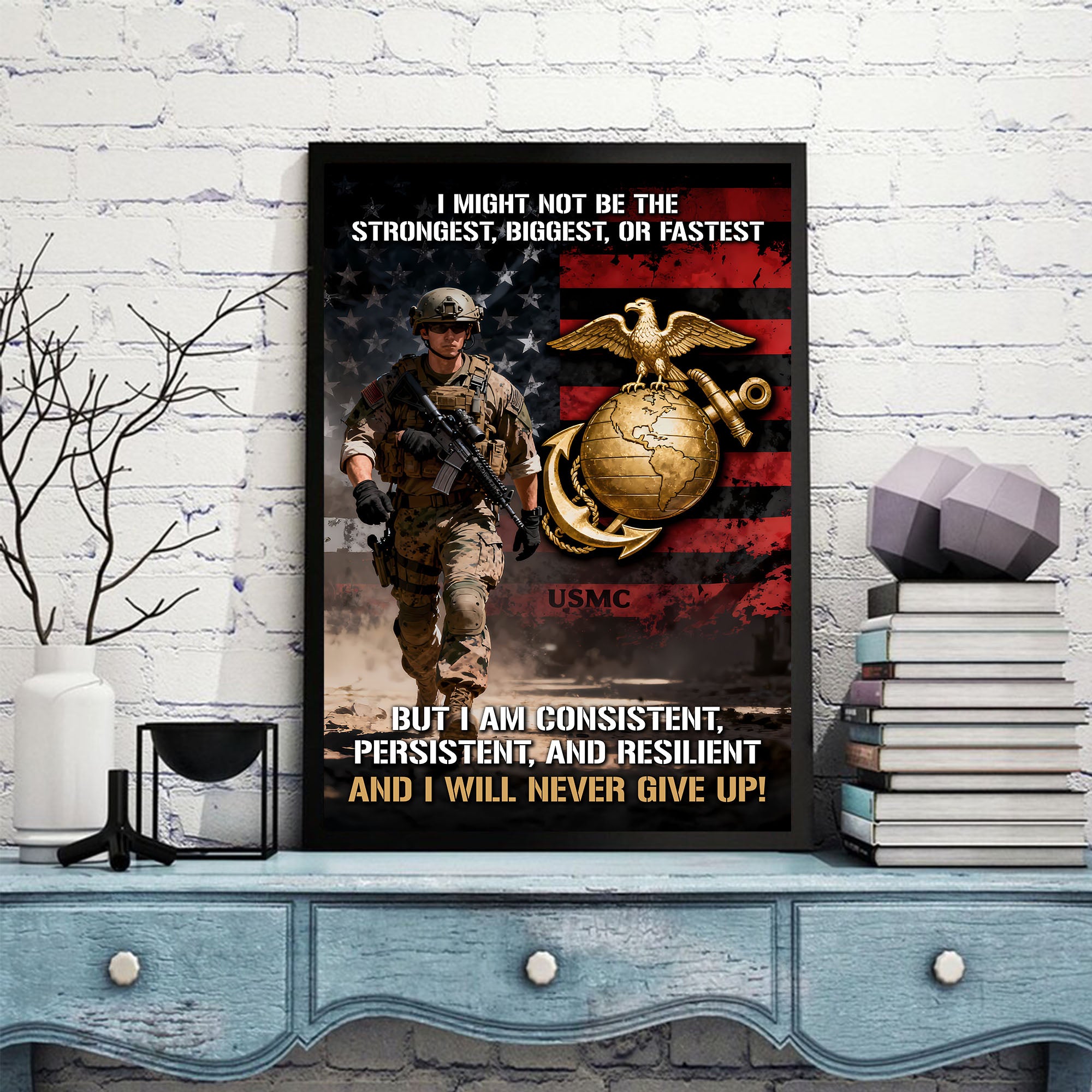 USMC Veteran Persistent Spirit Poster