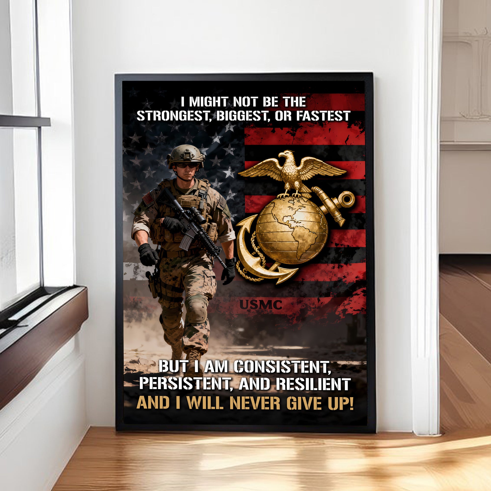 USMC Veteran Persistent Spirit Poster