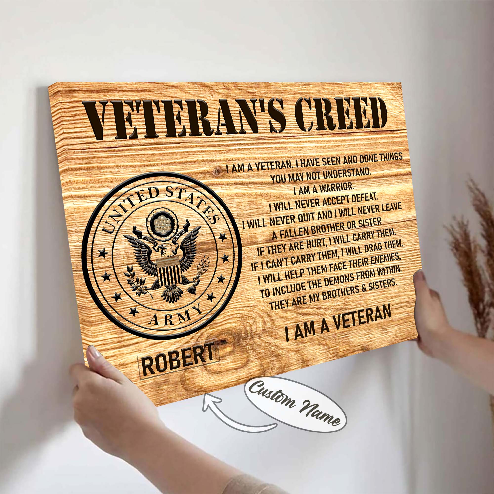 US Veteran Pride Canvas Secondary image