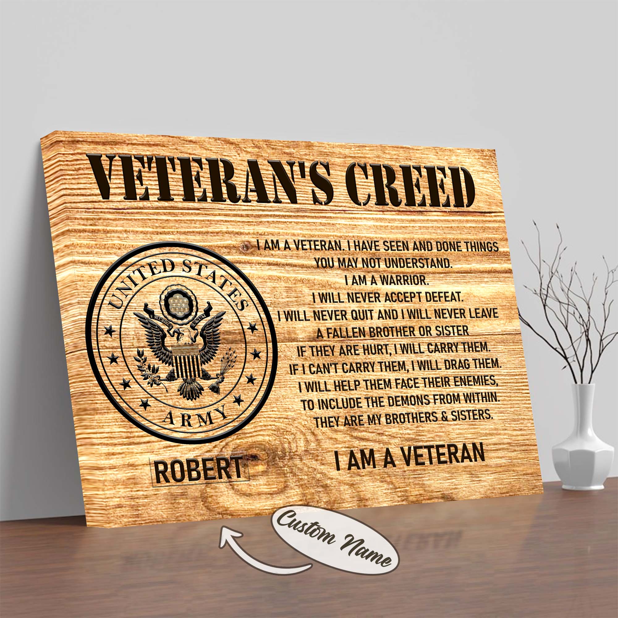 US Veteran Pride Canvas
