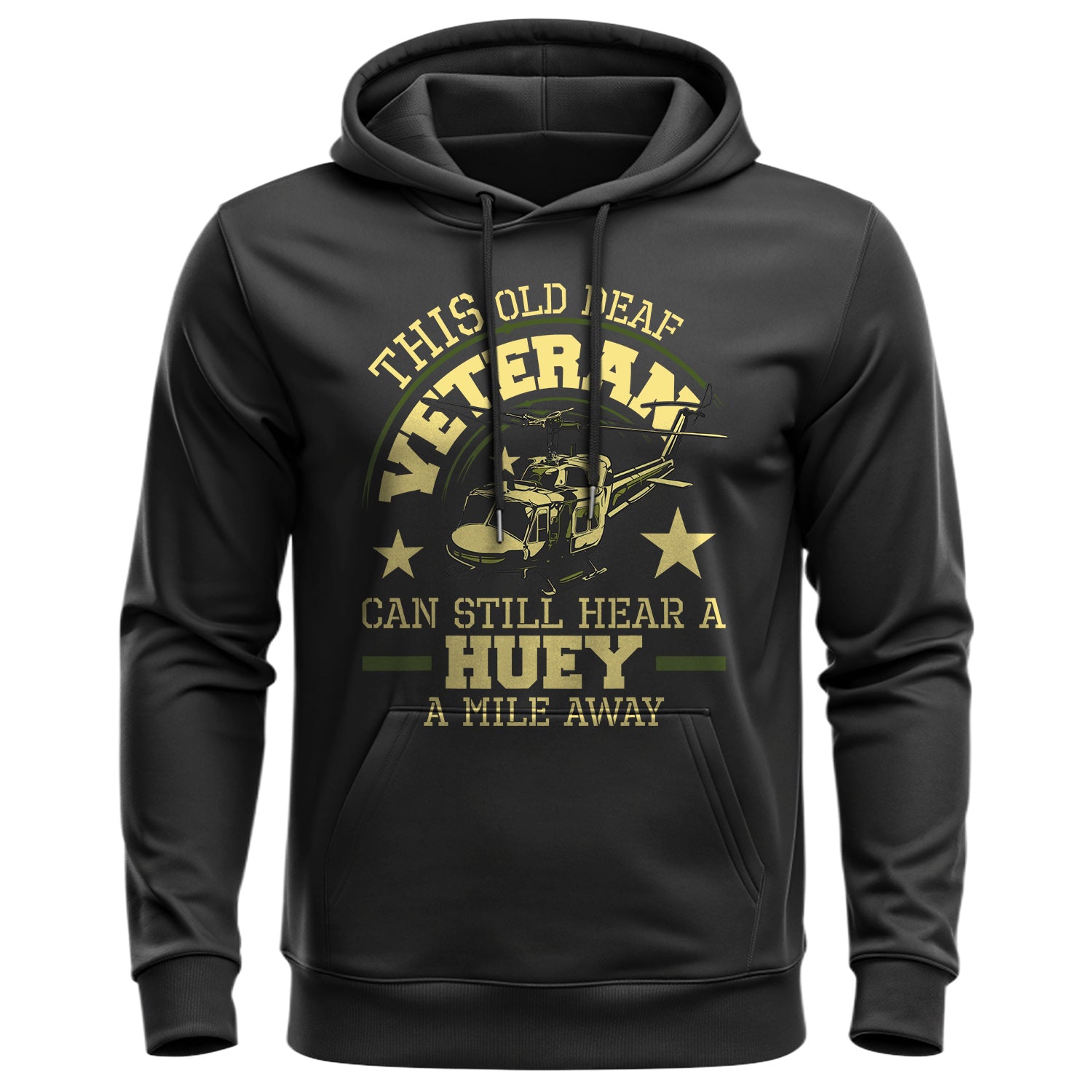 This Old Deaf Veteran Can Still Hear a Huey Hoodie