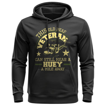 This Old Deaf Veteran Can Still Hear a Huey Hoodie