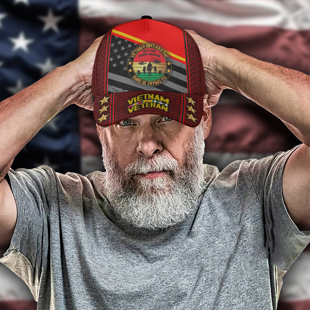 Agent Orange Fighter All-over Print Baseball Cap