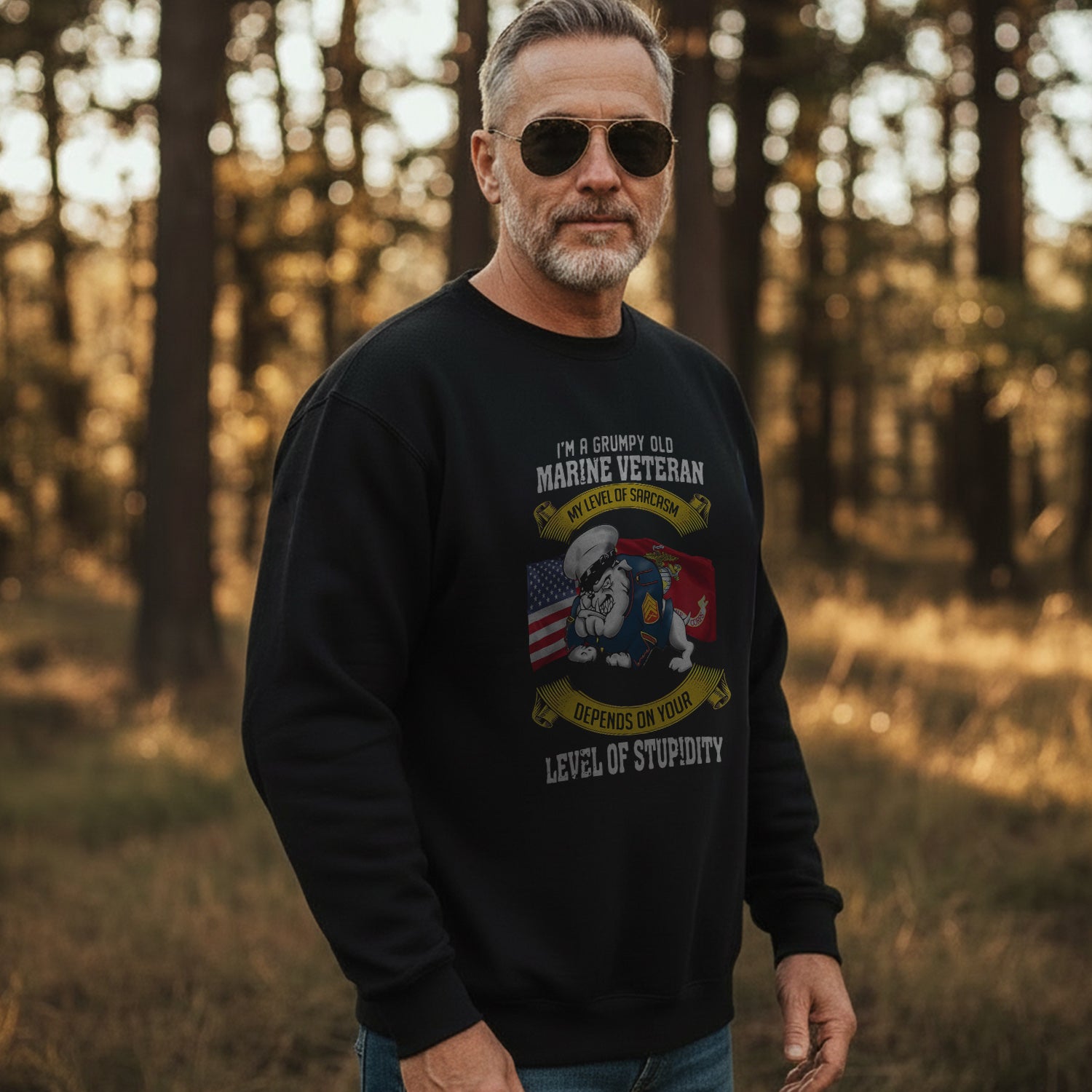 I'm a Grumpy Old Marine Veteran My Sweatshirt