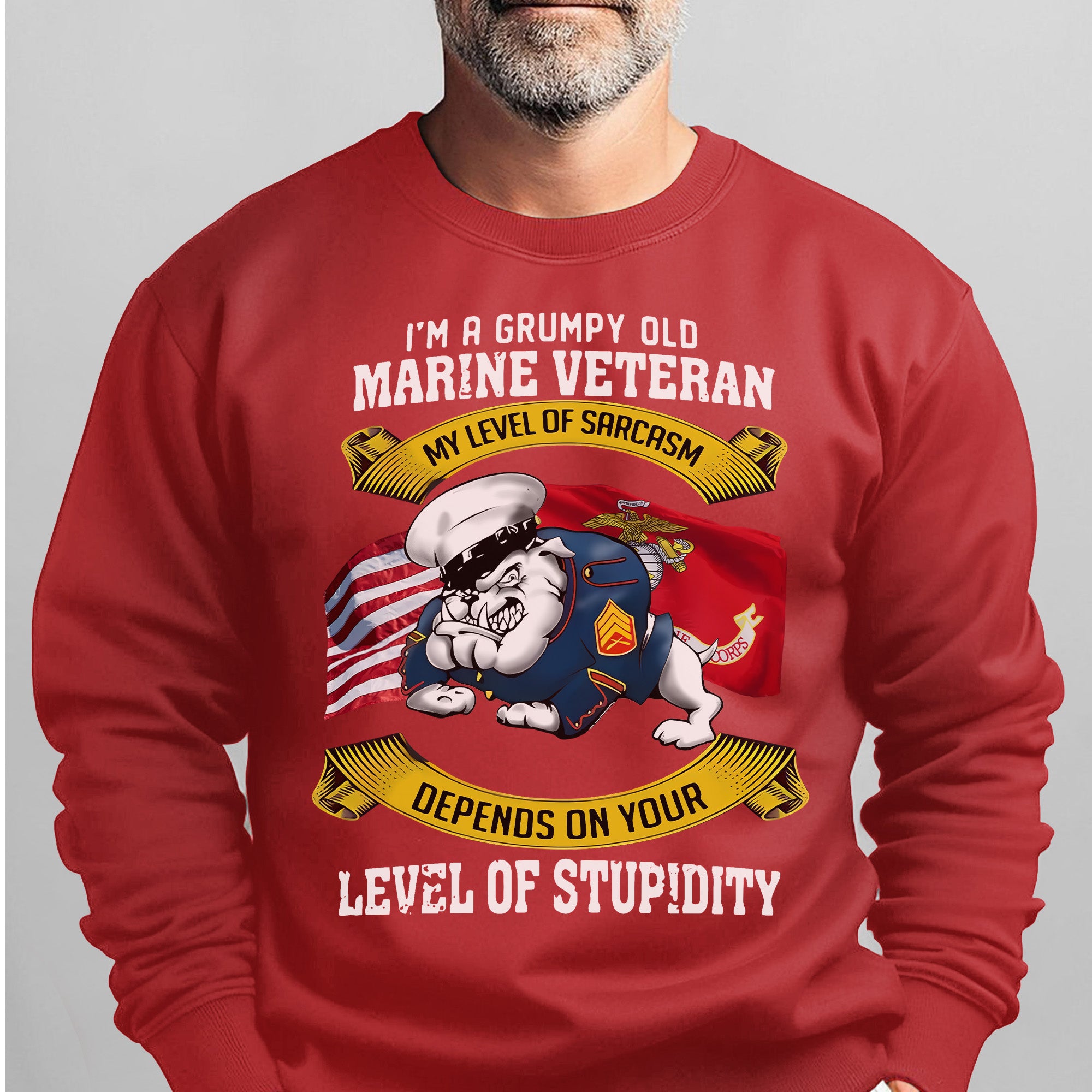 I'm a Grumpy Old Marine Veteran My Sweatshirt
