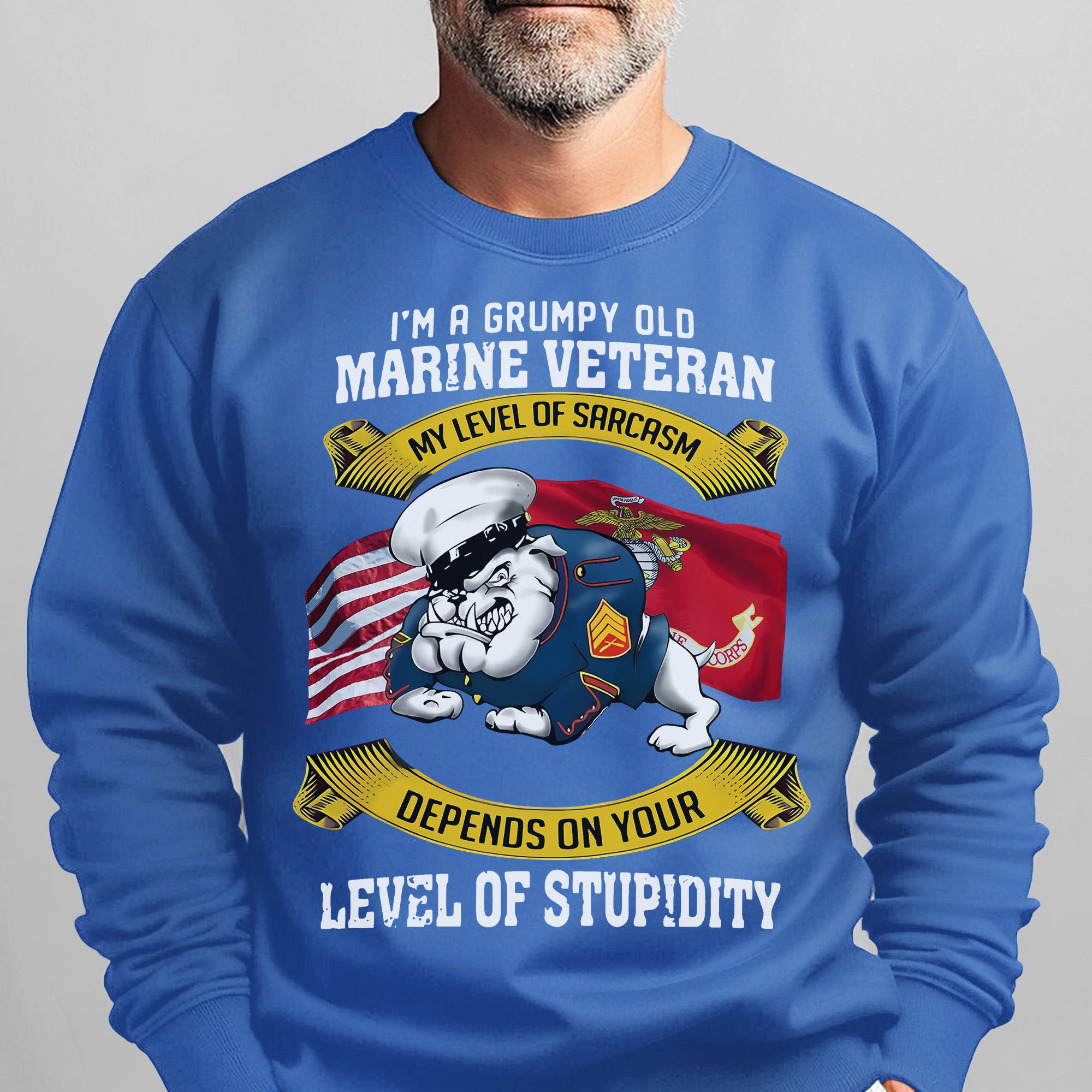 I'm a Grumpy Old Marine Veteran My Sweatshirt