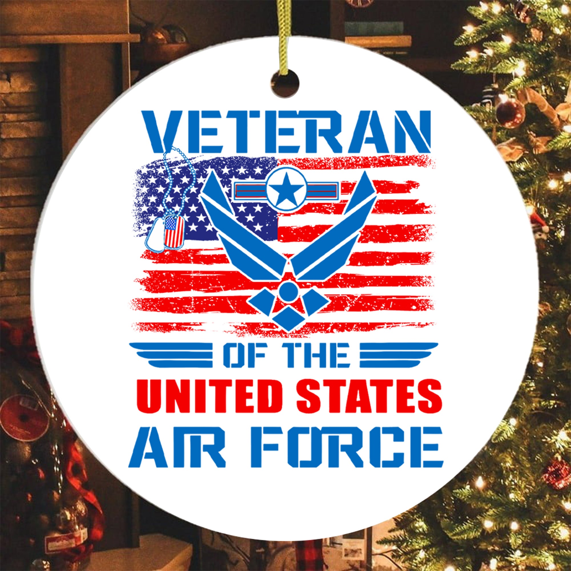 U.S. Air Force Veteran Pride Ornament