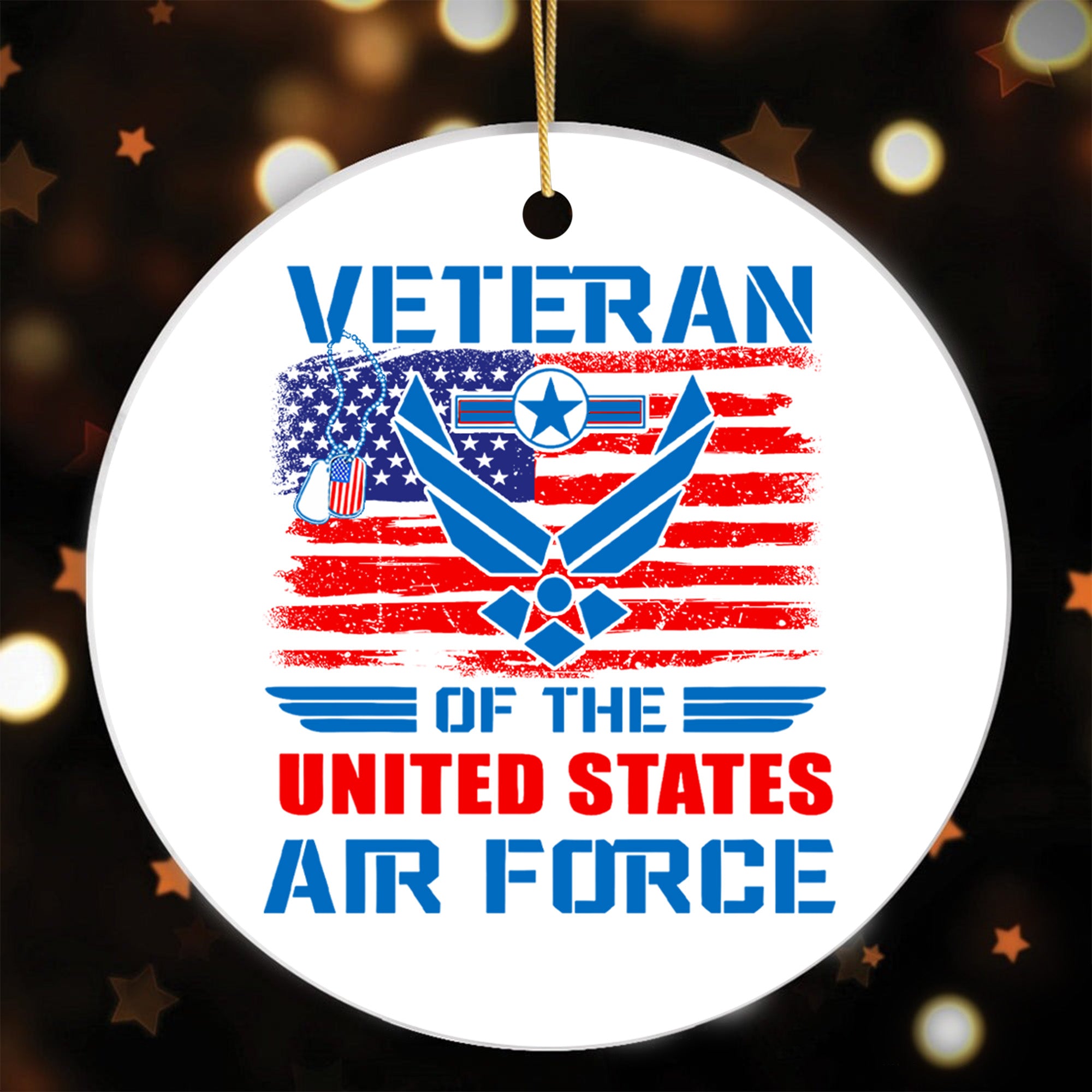 U.S. Air Force Veteran Pride Ornament