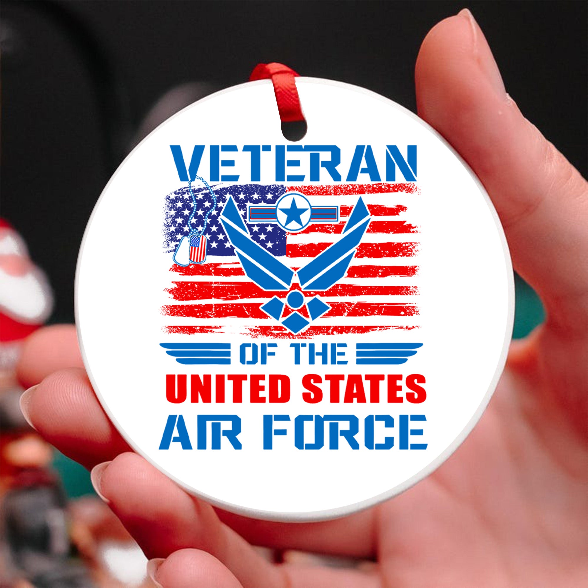 U.S. Air Force Veteran Pride Ornament