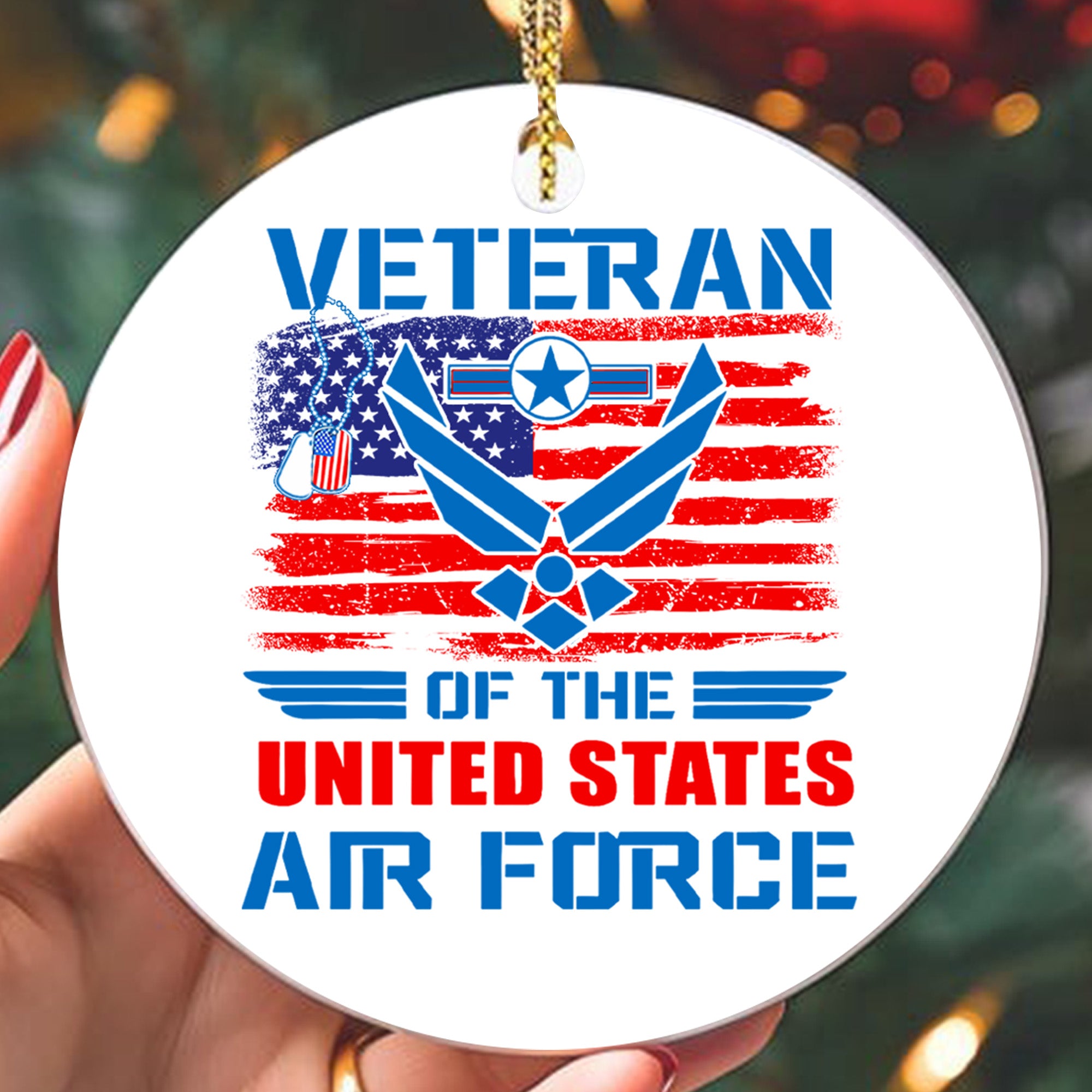 U.S. Air Force Veteran Pride Ornament