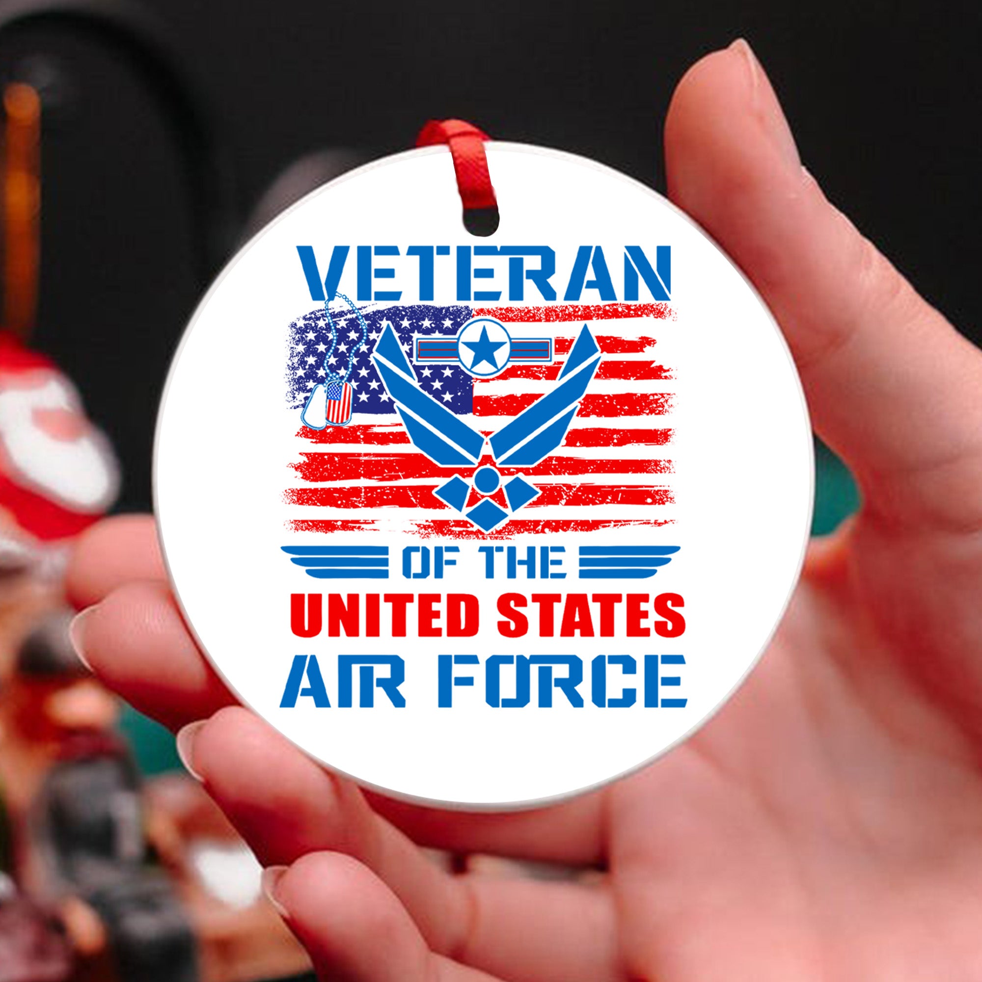 U.S. Air Force Veteran Pride Ornament