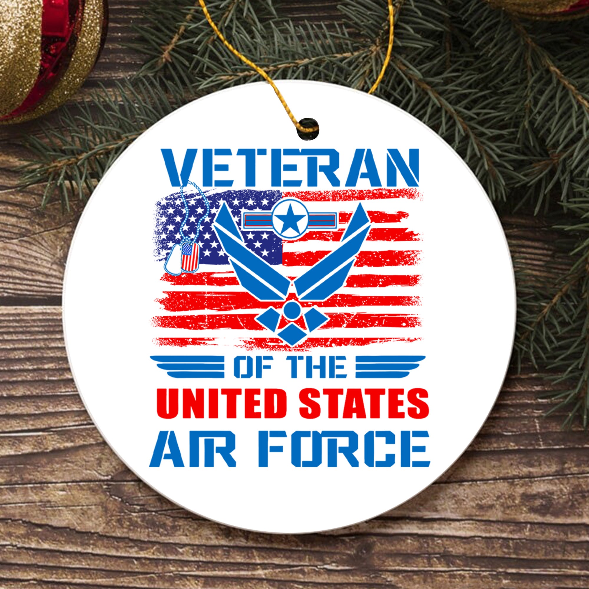 U.S. Air Force Veteran Pride Ornament