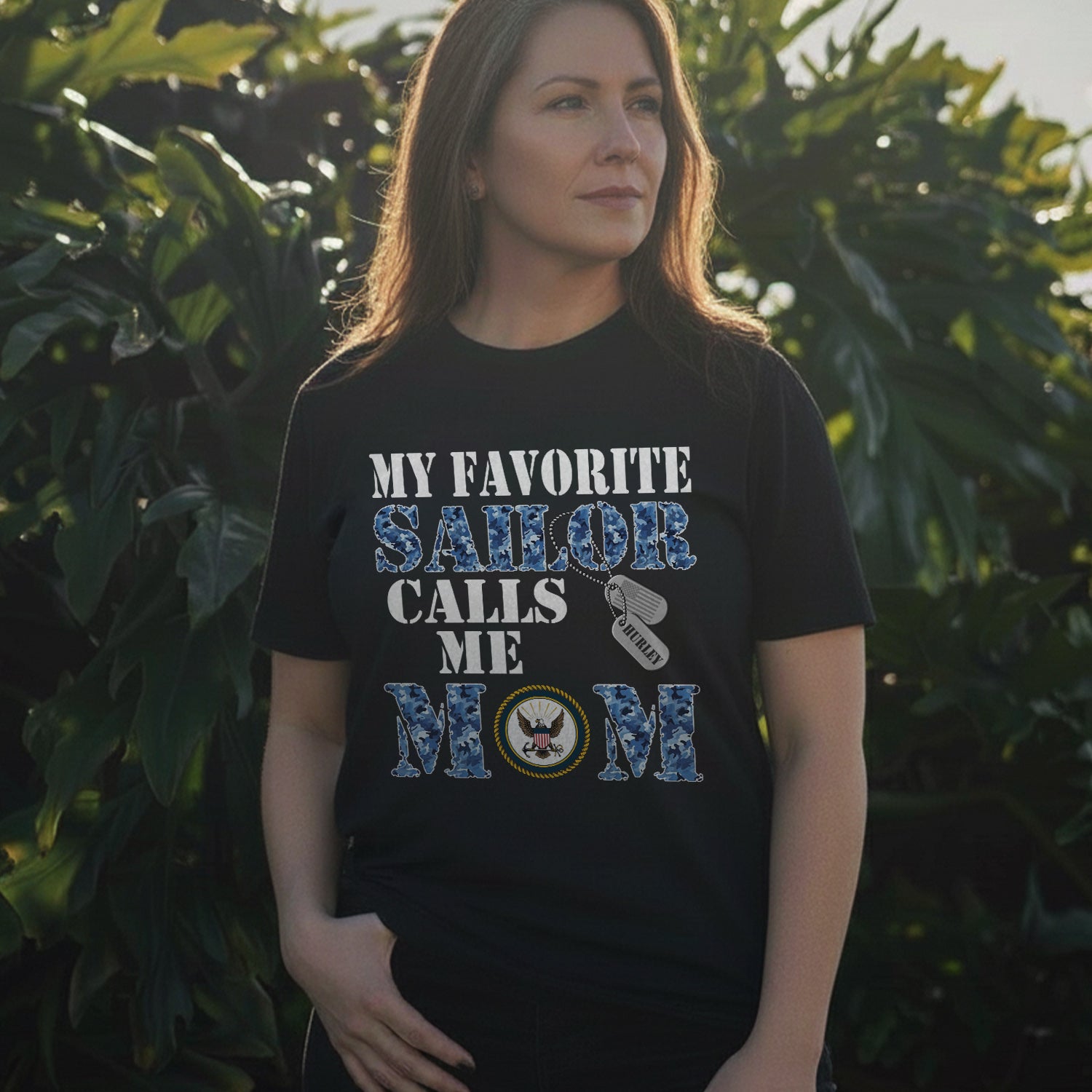 My Favorite Sailor Calls Me Personalized T-Shirt Secondary image