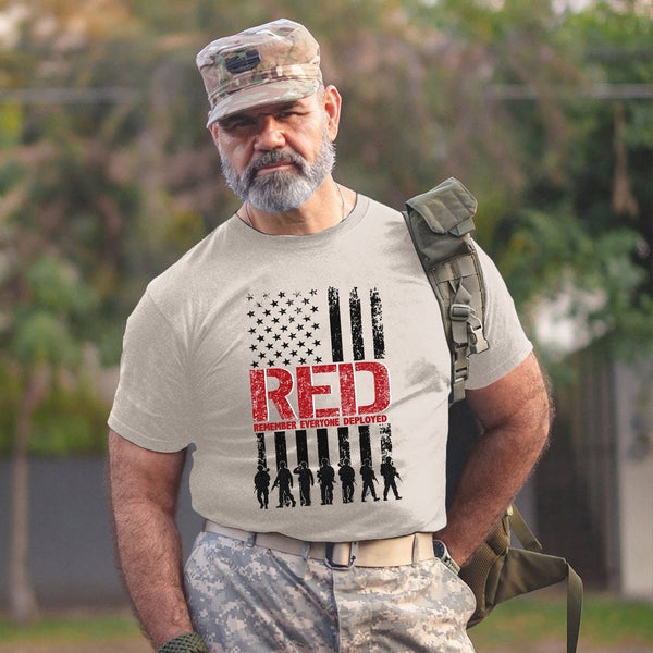 RED Remember Everyone Deployed Personalized T-Shirt