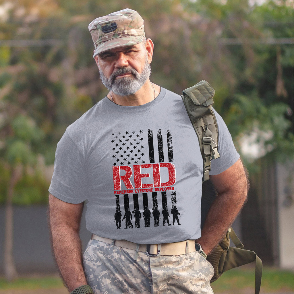 RED Remember Everyone Deployed Personalized T-Shirt