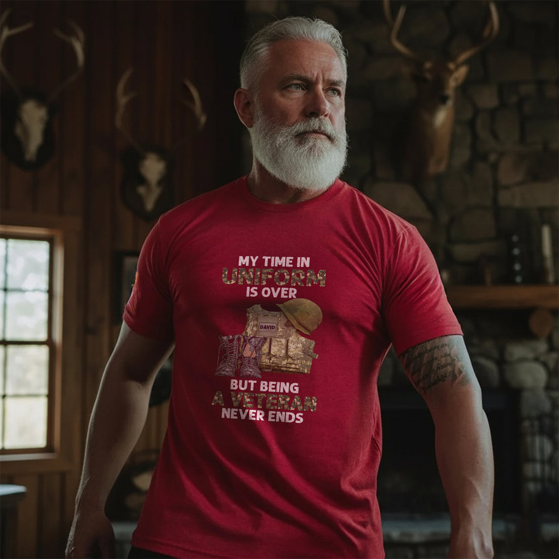 My Time in Uniform Is Over Personalized T-Shirt