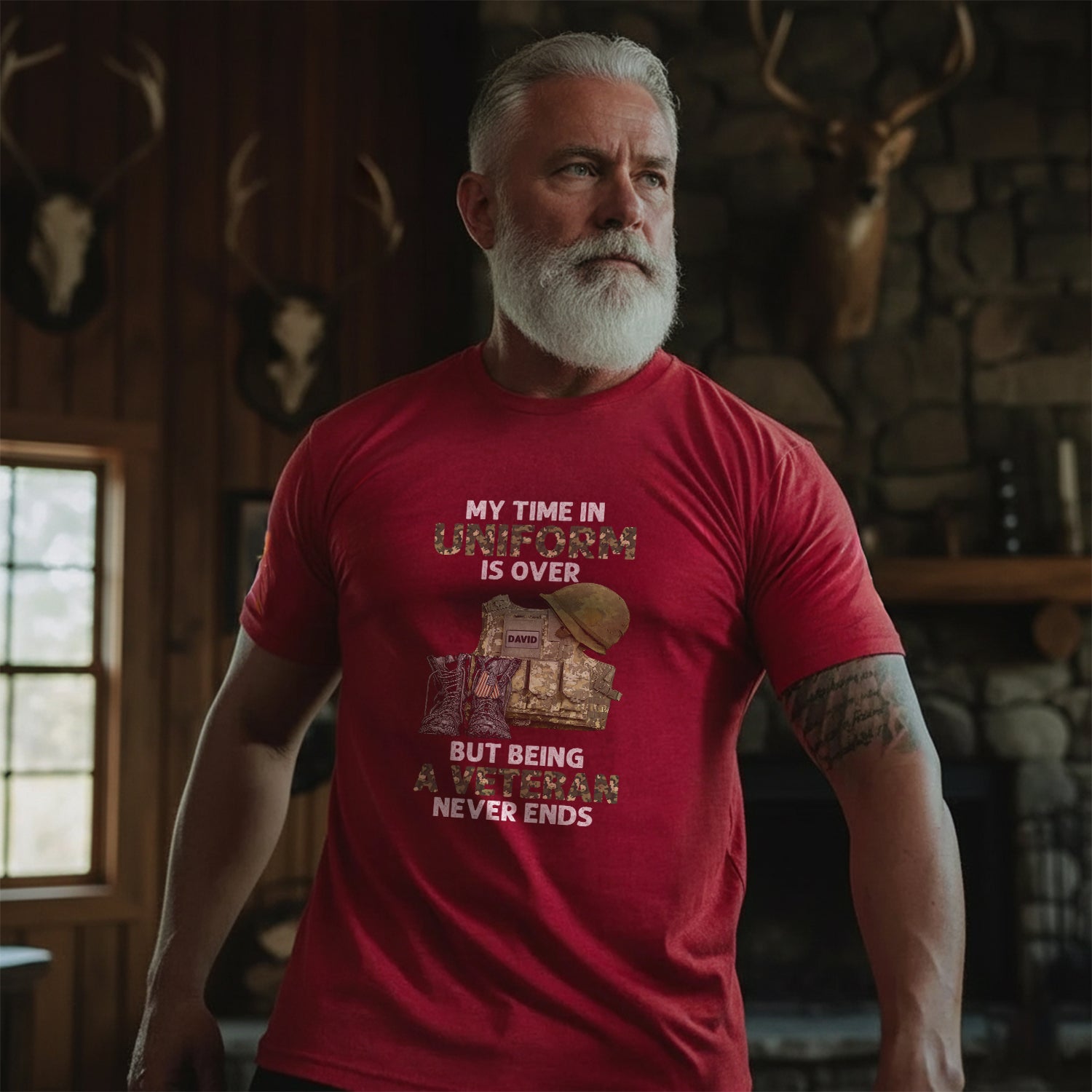 My Time in Uniform Is Over Personalized T-Shirt