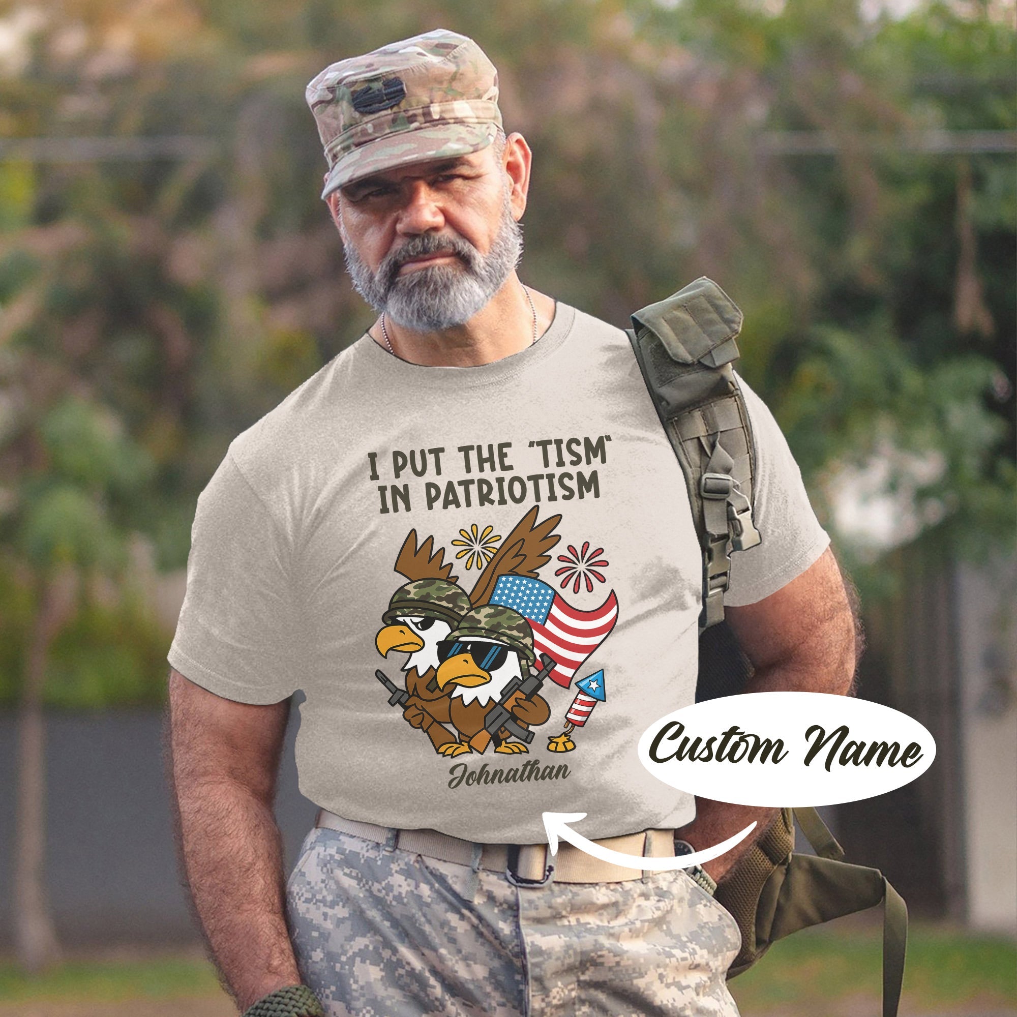I Put the Tism in Patriotism Personalized T-Shirt