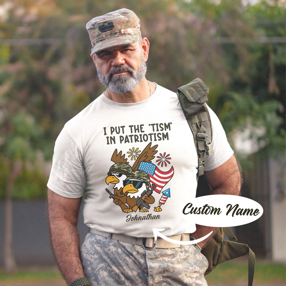 I Put the Tism in Patriotism Personalized T-Shirt