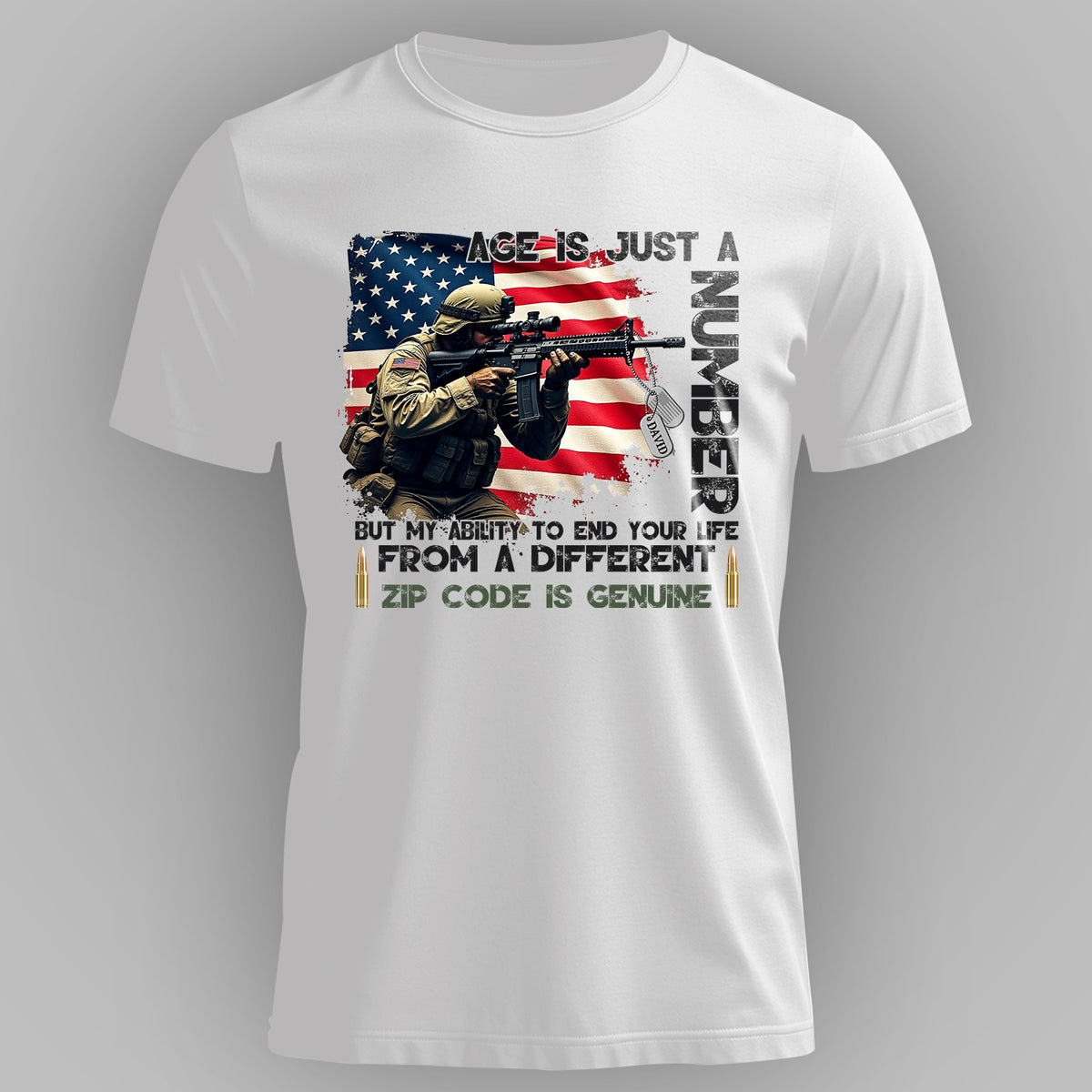 Age Is Just a Number My Personalized T-Shirt Main image