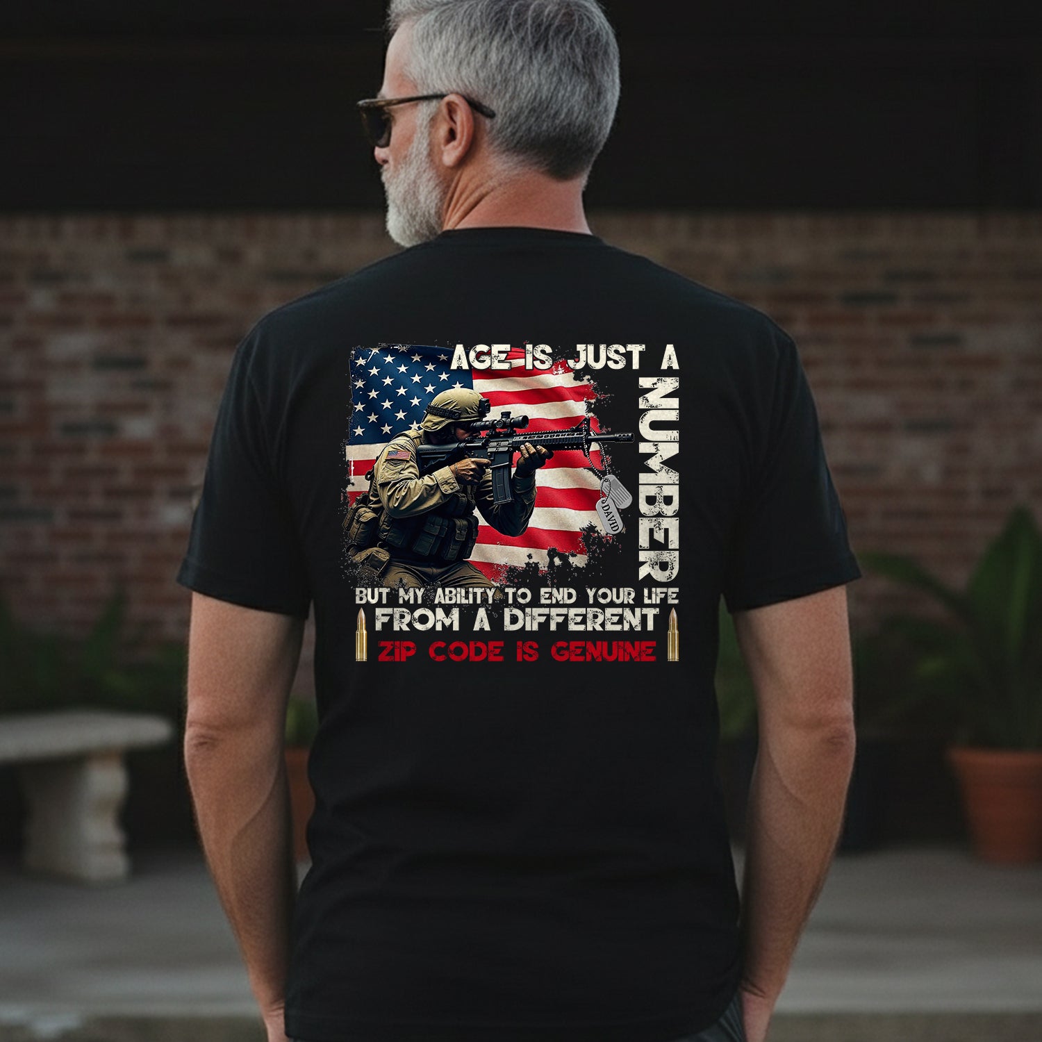 Age Is Just a Number Sniper Personalized T-Shirt
