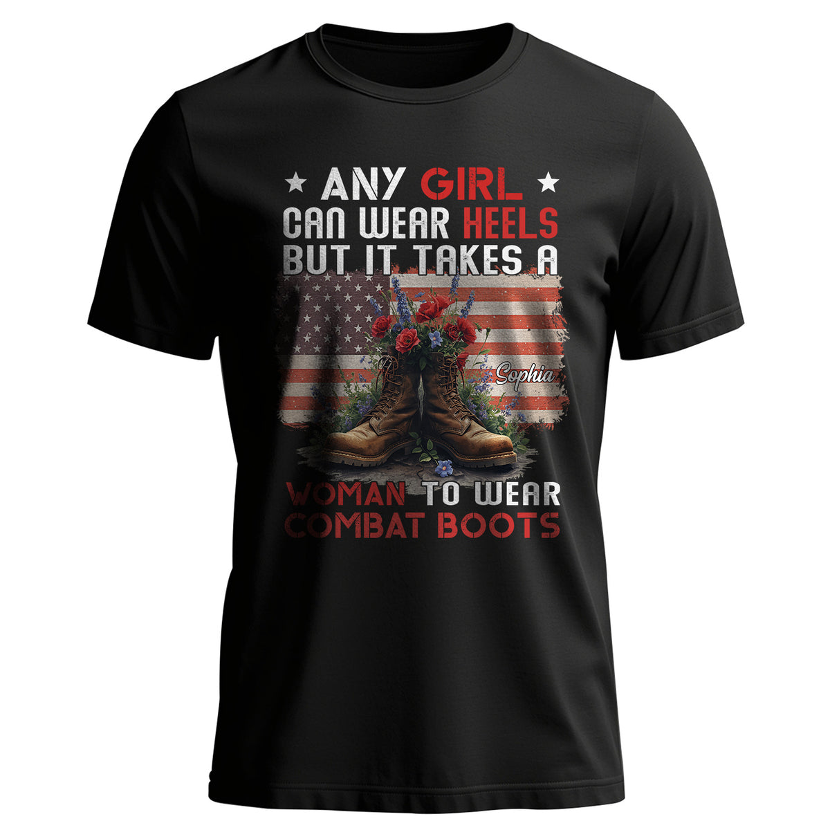 It Takes a Woman to Wear Personalized T-Shirt Main image