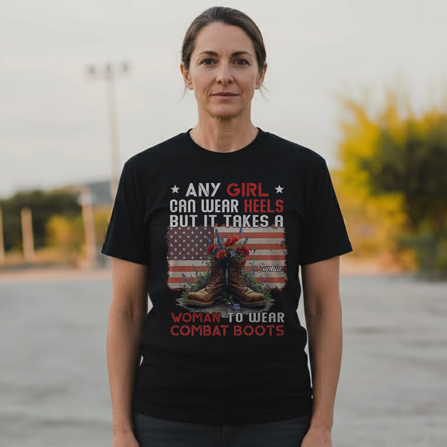 It Takes a Woman to Wear Personalized T-Shirt