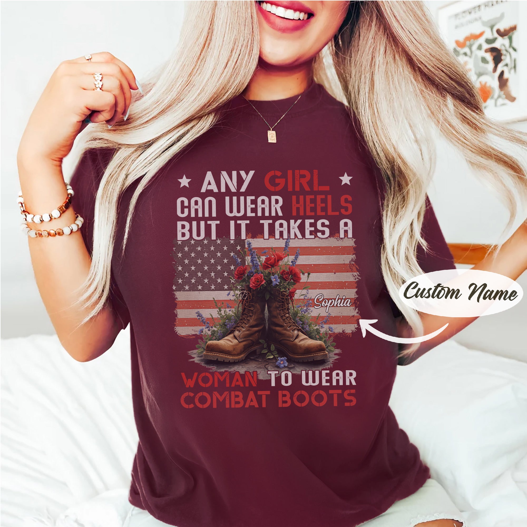 It Takes a Woman to Wear Personalized T-Shirt