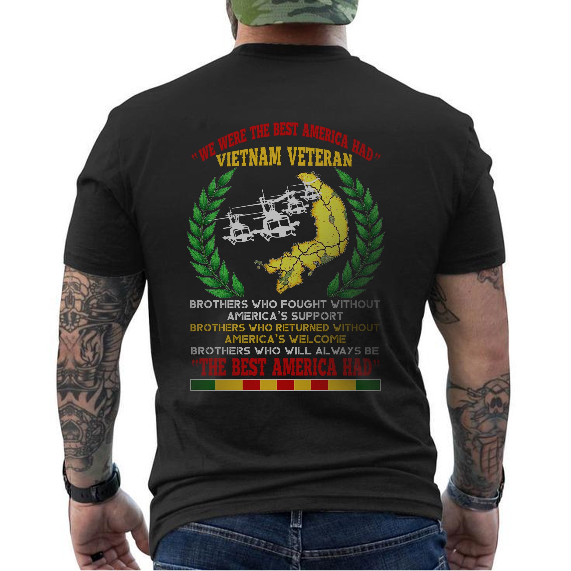 Vietnam Veteran Brothers Who Fought Without Support US Military Still the Best America Had T-Shirt