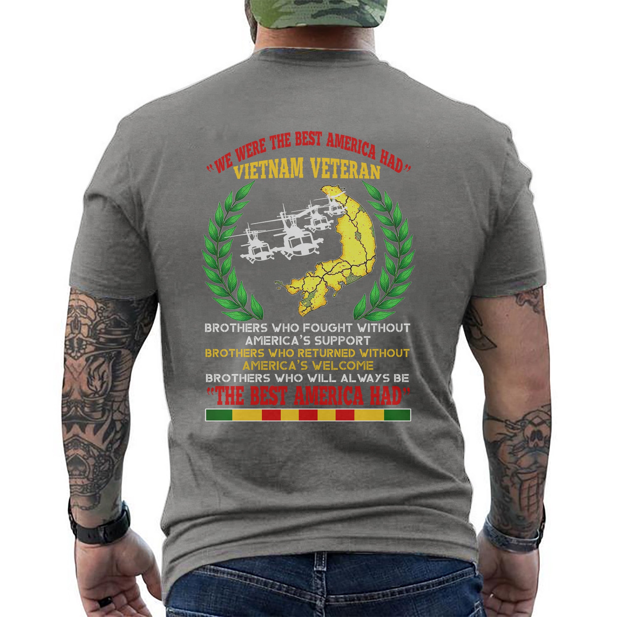 Vietnam Veteran Brothers Who Fought Without Support US Military Still the Best America Had T-Shirt