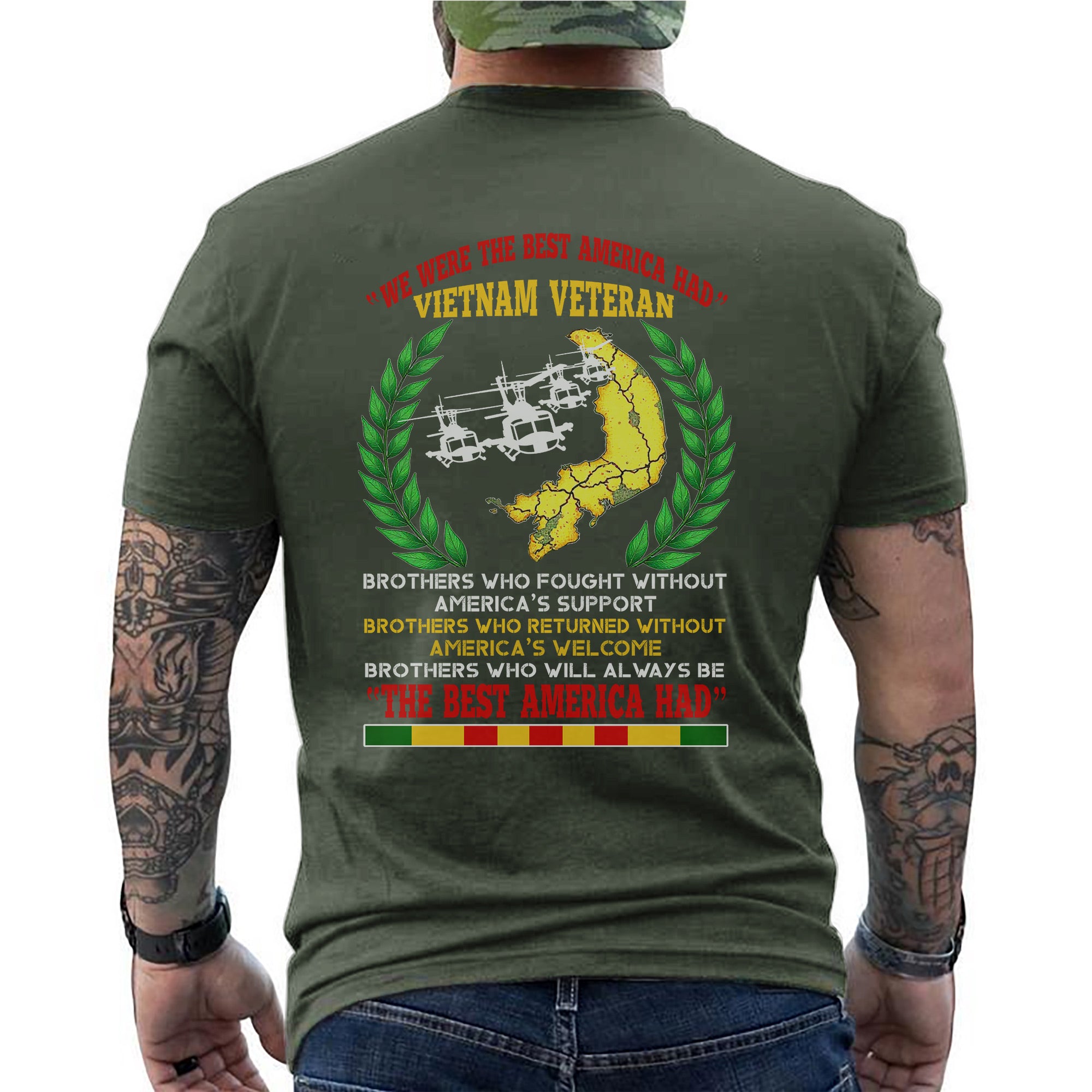 Vietnam Veteran Brothers Who Fought Without Support US Military Still the Best America Had T-Shirt