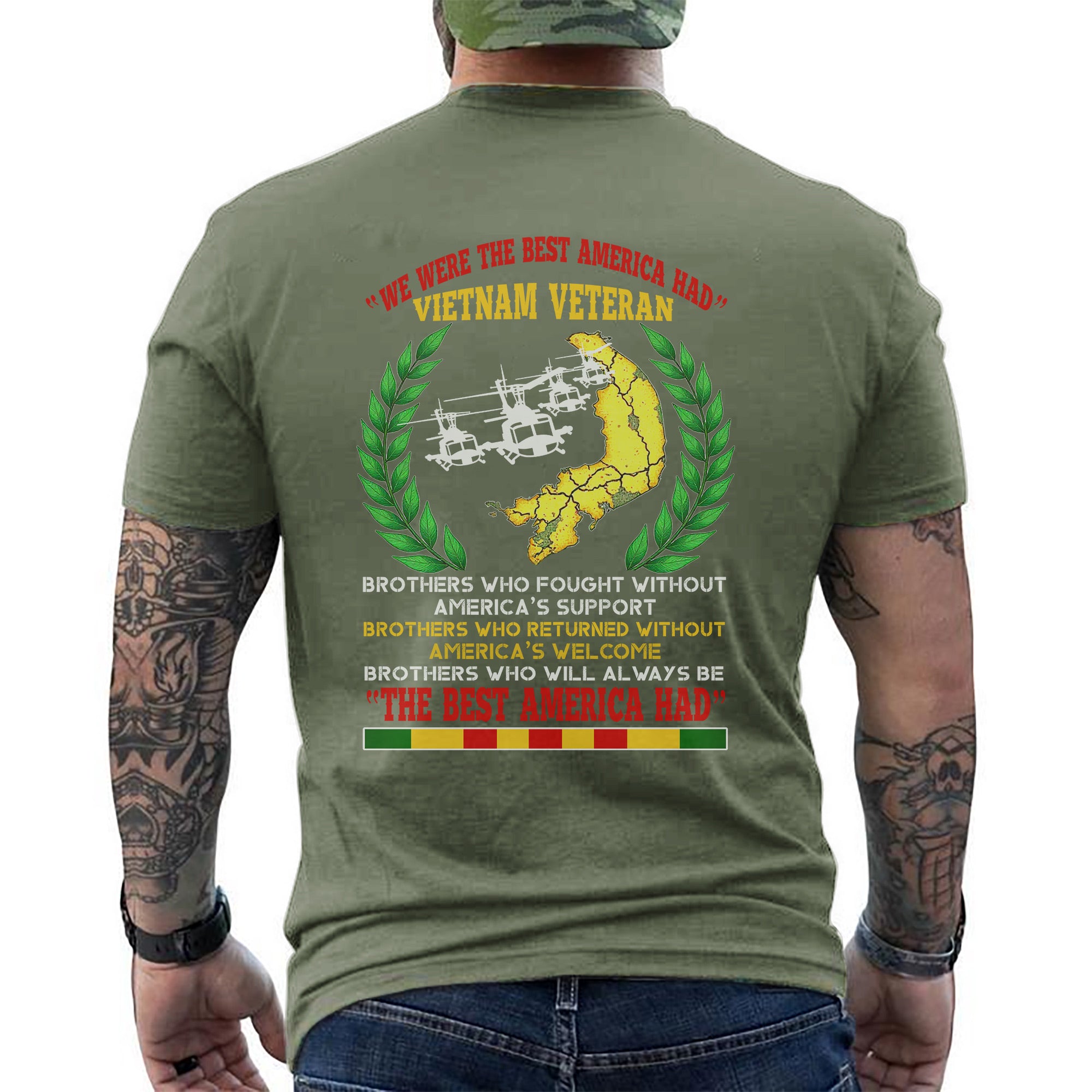 Vietnam Veteran Brothers Who Fought Without Support US Military Still the Best America Had T-Shirt