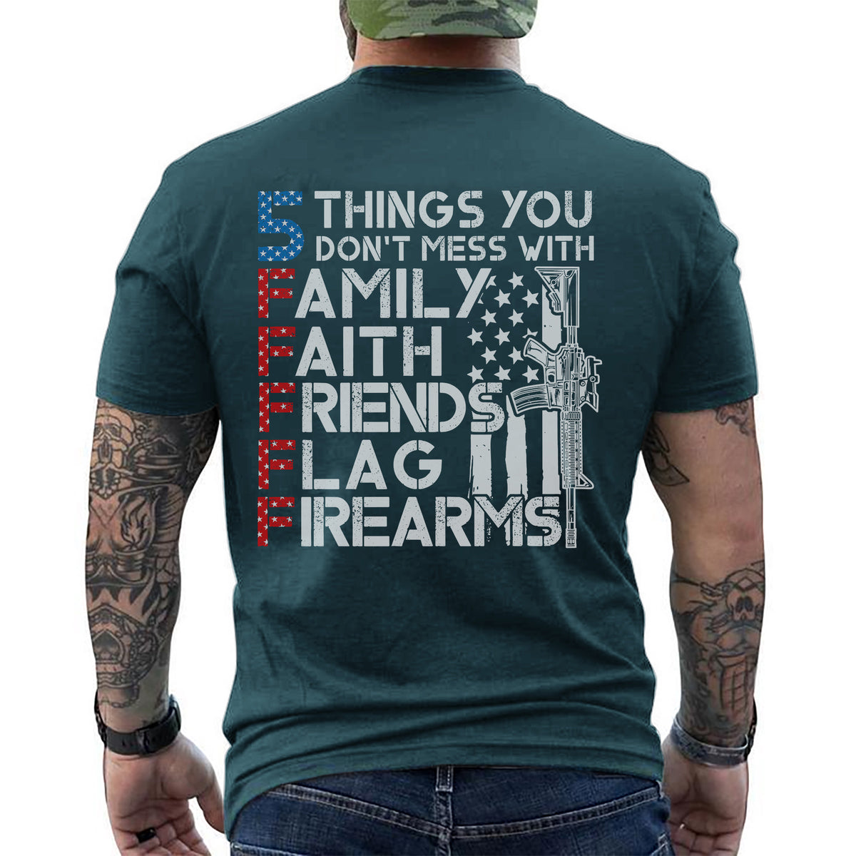 5 Things You Don’t Mess With Family Faith T-Shirt