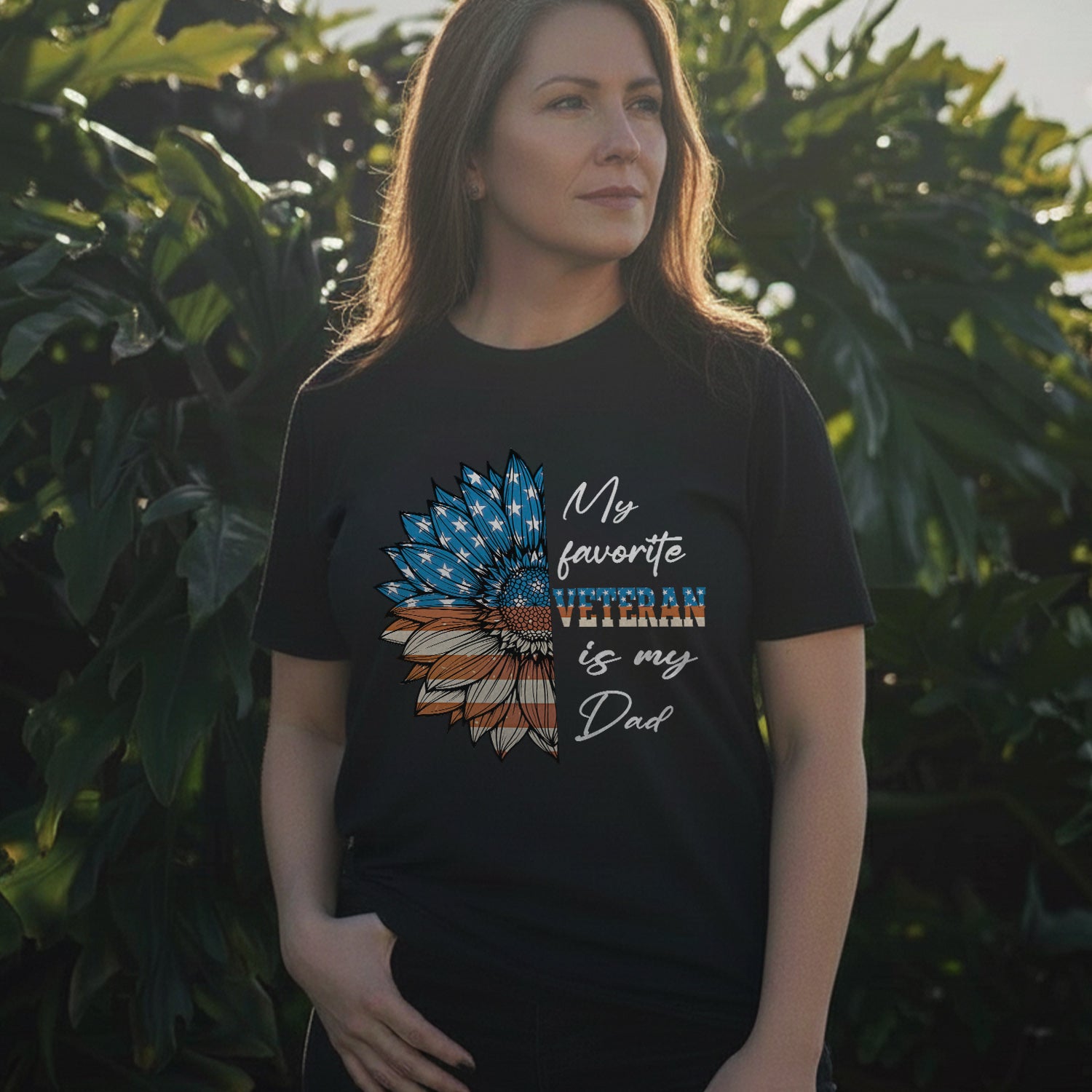 My Favorite Veteran Is My Dad T-Shirt Secondary image