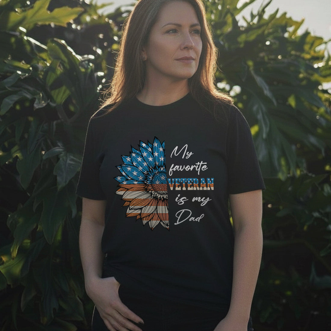 My Favorite Veteran Is My Dad Proud US T-Shirt