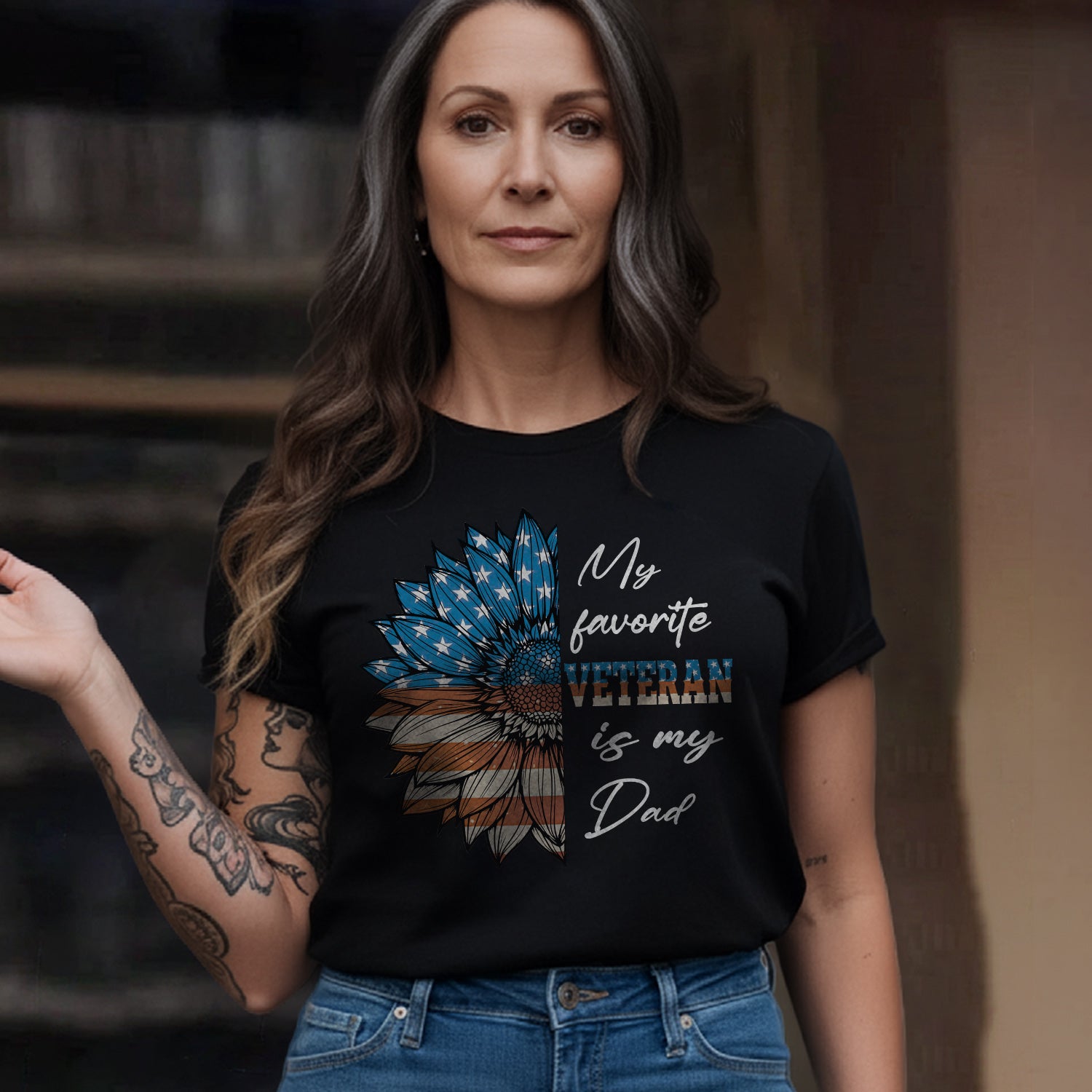 My Favorite Veteran Is My Dad Proud US T-Shirt