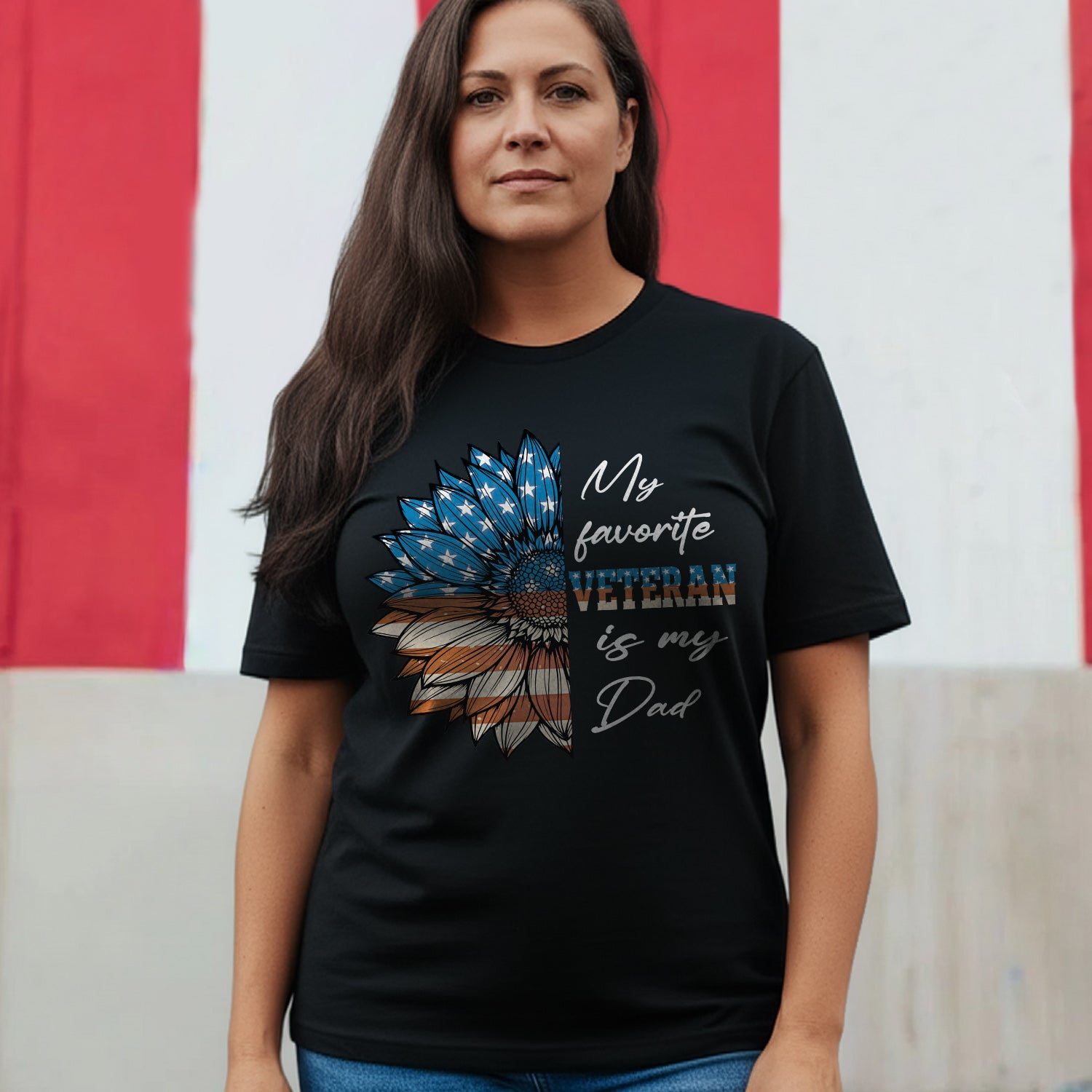 My Favorite Veteran Is My Dad Proud US T-Shirt