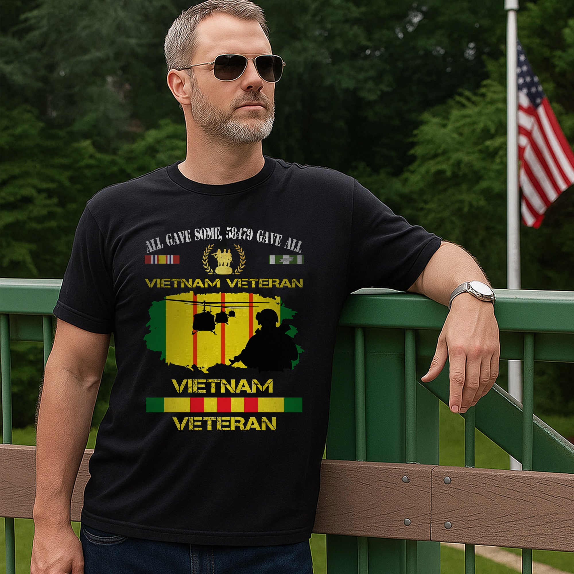 Some Came Home 58479 Never Did Vietnam Veteran US Military Honoring Service and Sacrifice T-Shirt