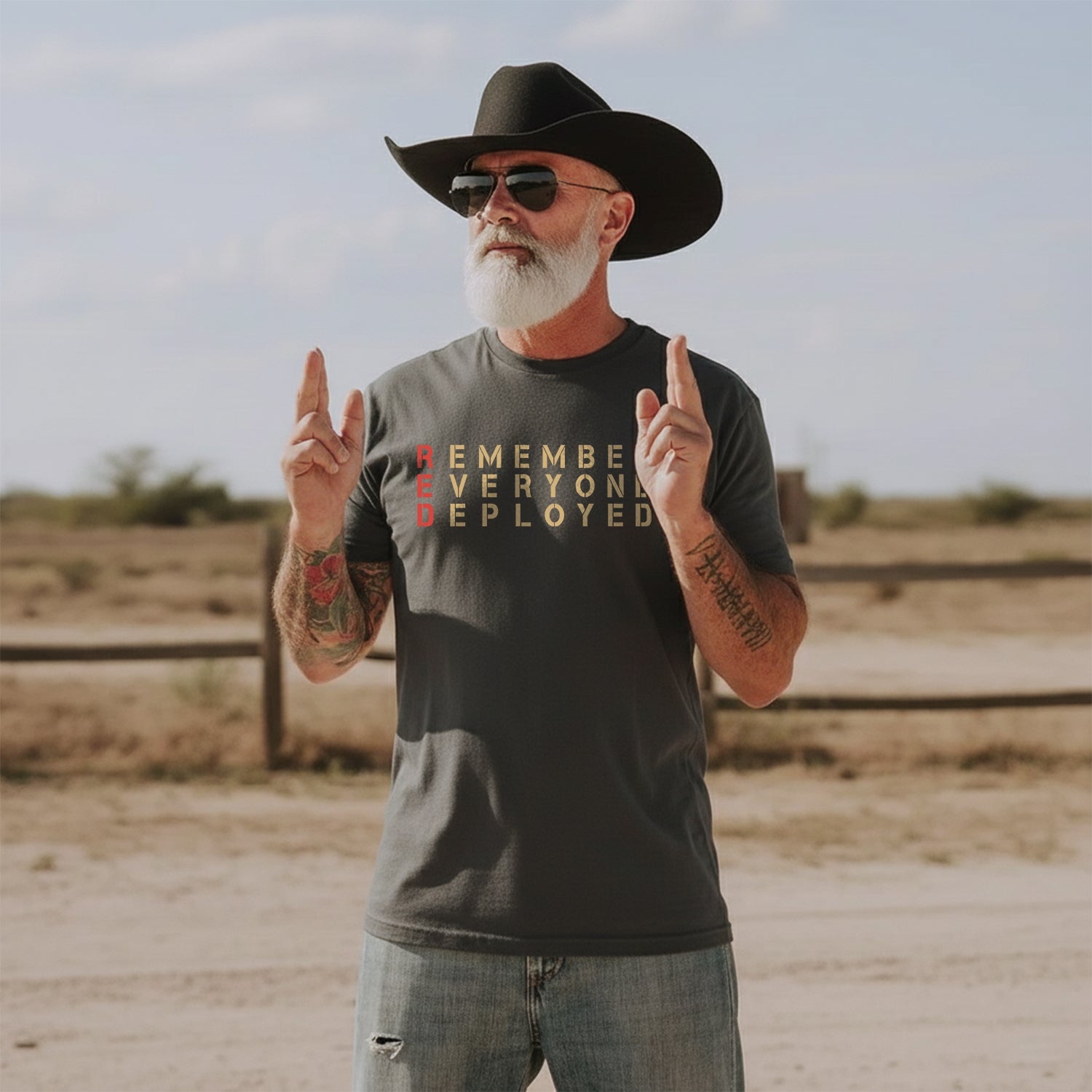 RED Until They All Come Home Remember T-Shirt