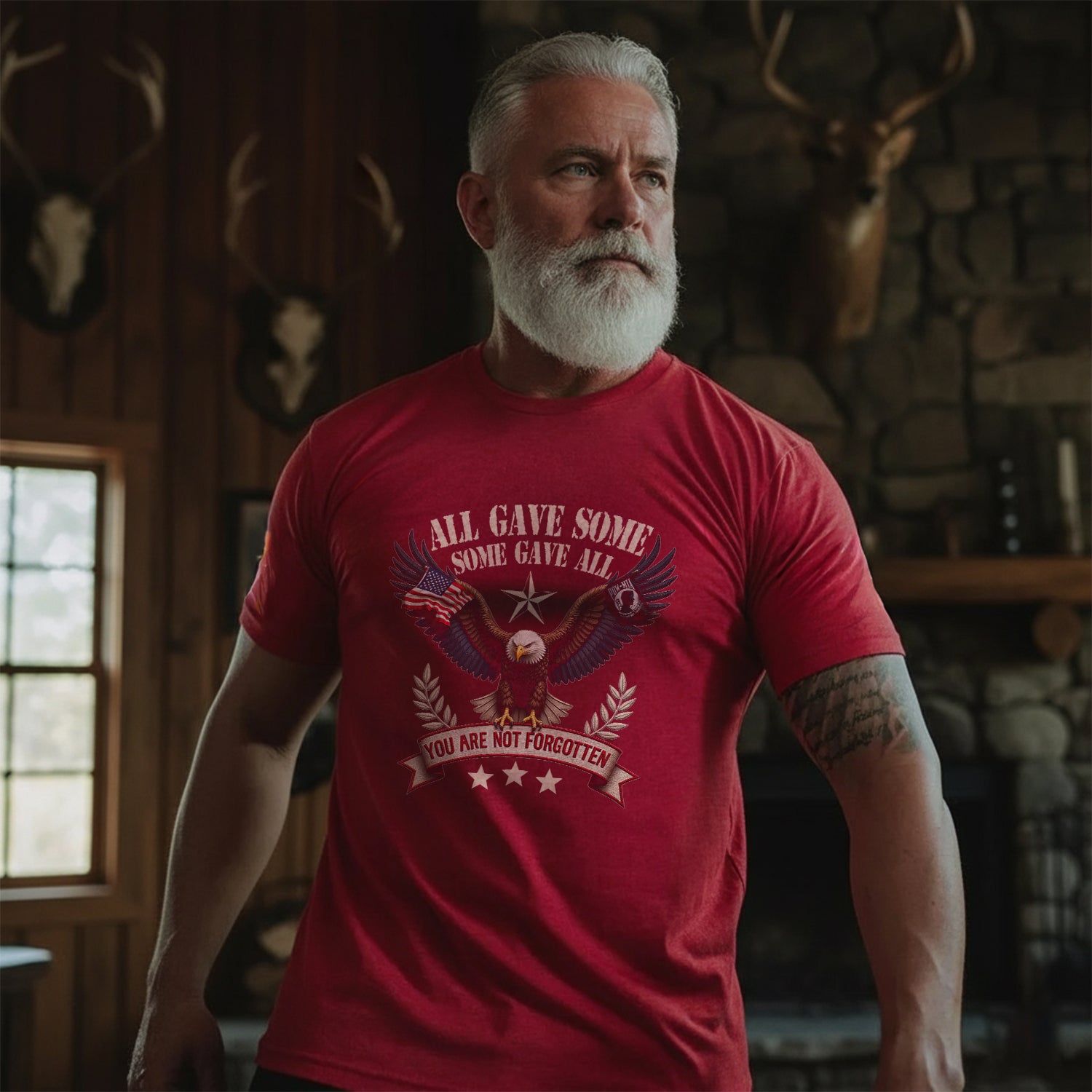All Gave Some Some Gave All You Are Not Forgotten POW MIA Day T-Shirt Secondary image