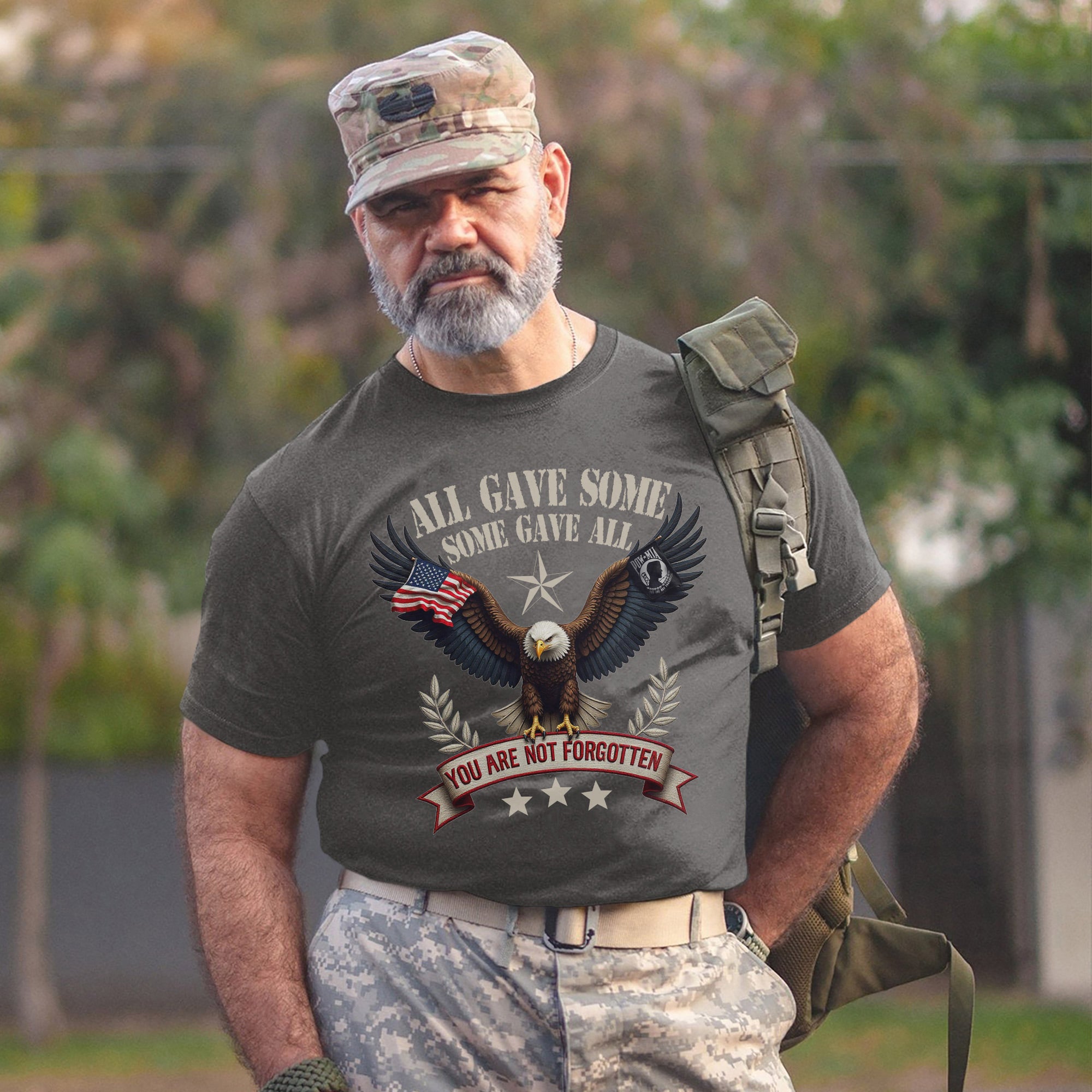 All Gave Some Some Gave All You Are Not Forgotten POW MIA Day US Military Veteran T-Shirt