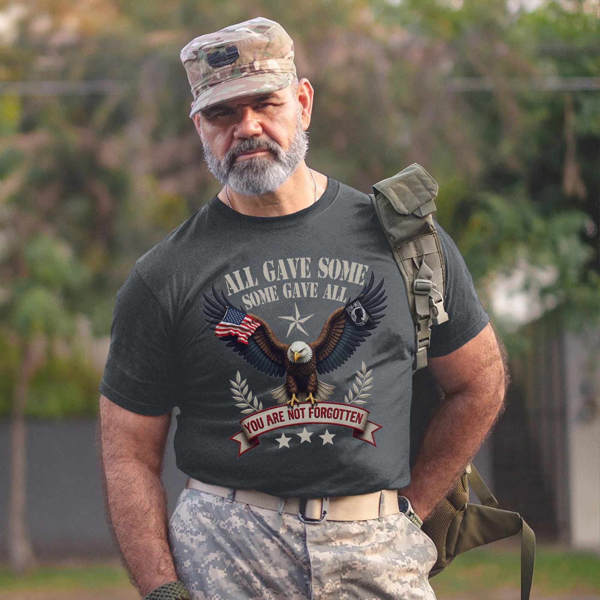 All Gave Some Some Gave All You Are Not Forgotten POW MIA Day US Military Veteran T-Shirt