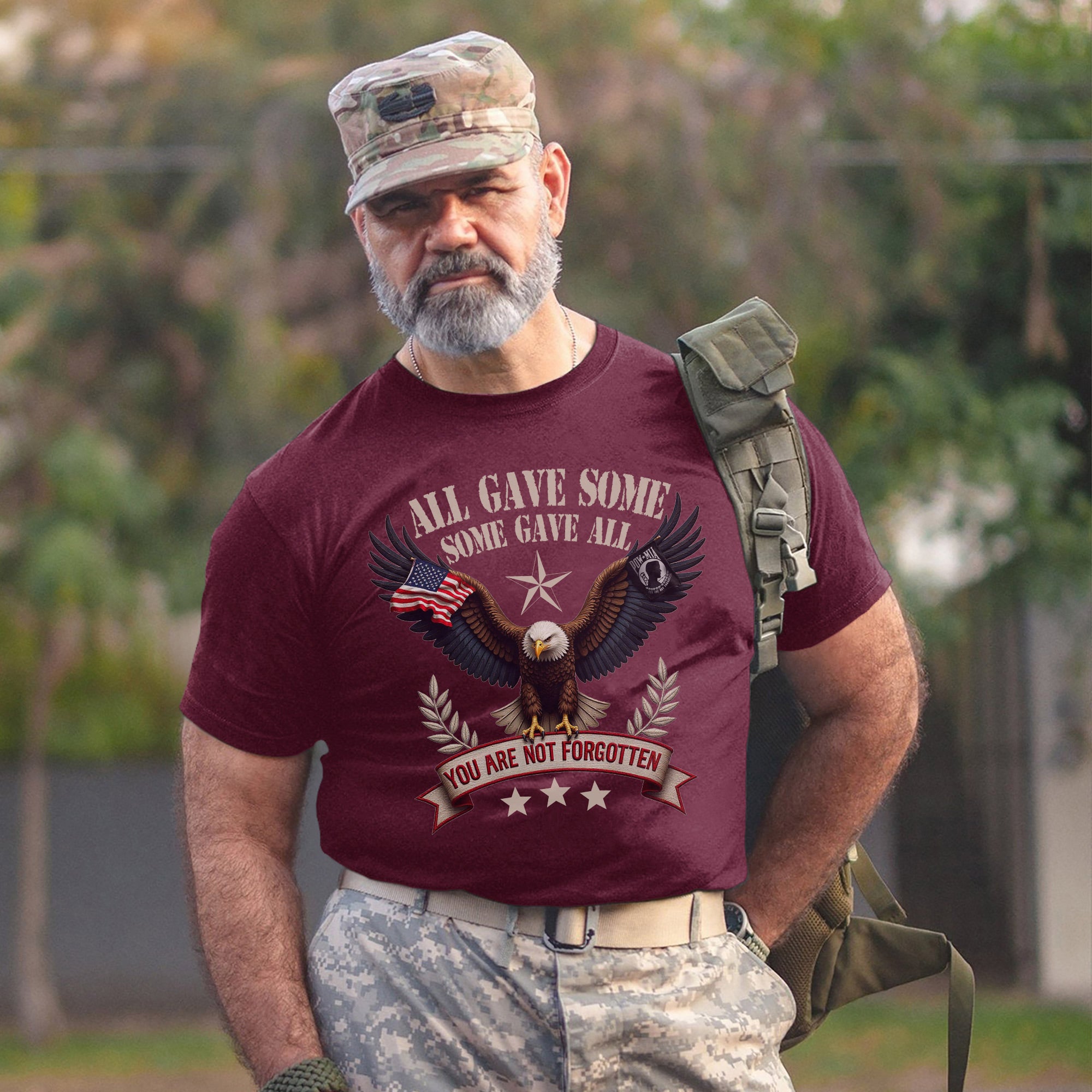 All Gave Some Some Gave All You Are Not Forgotten POW MIA Day US Military Veteran T-Shirt