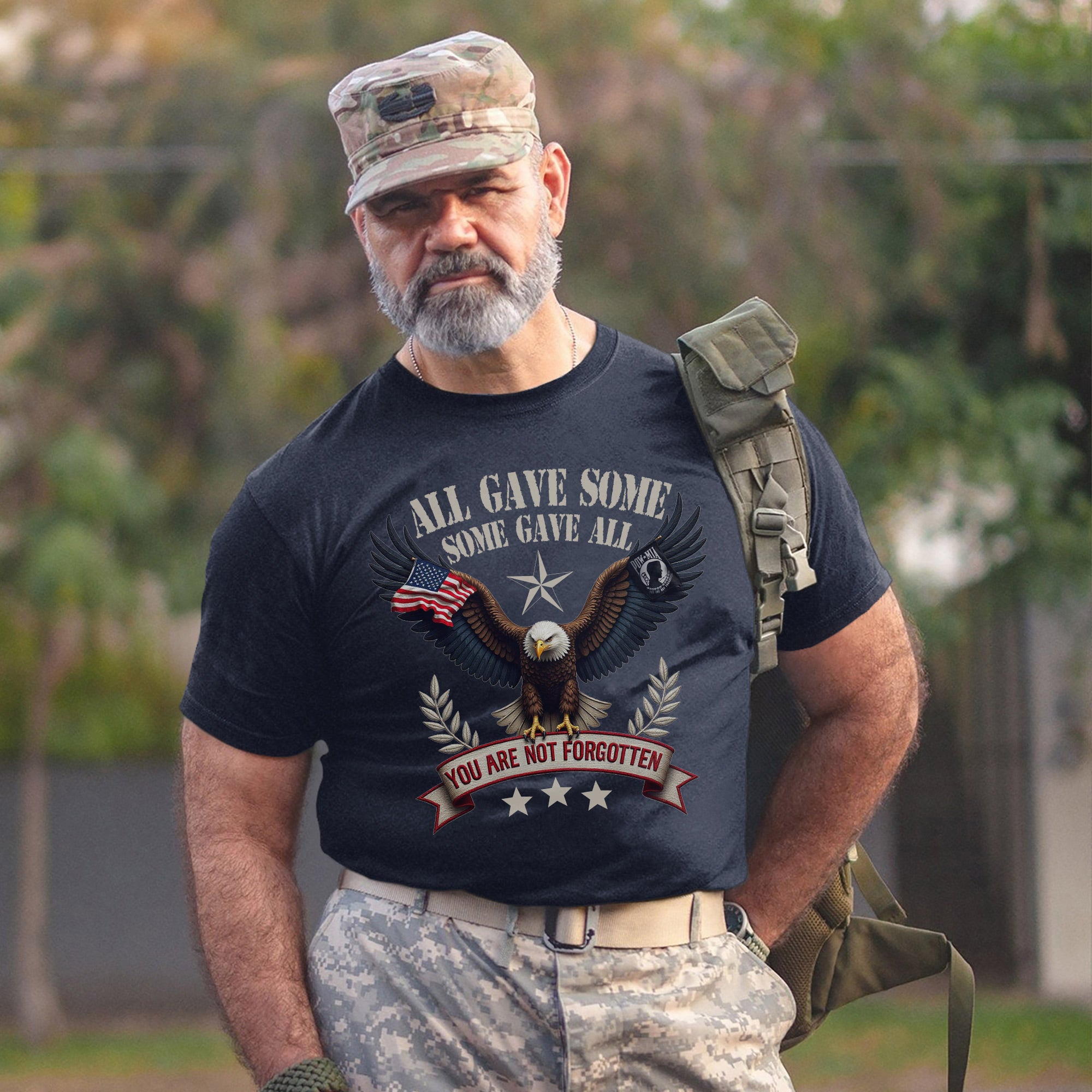 All Gave Some Some Gave All You Are Not Forgotten POW MIA Day US Military Veteran T-Shirt