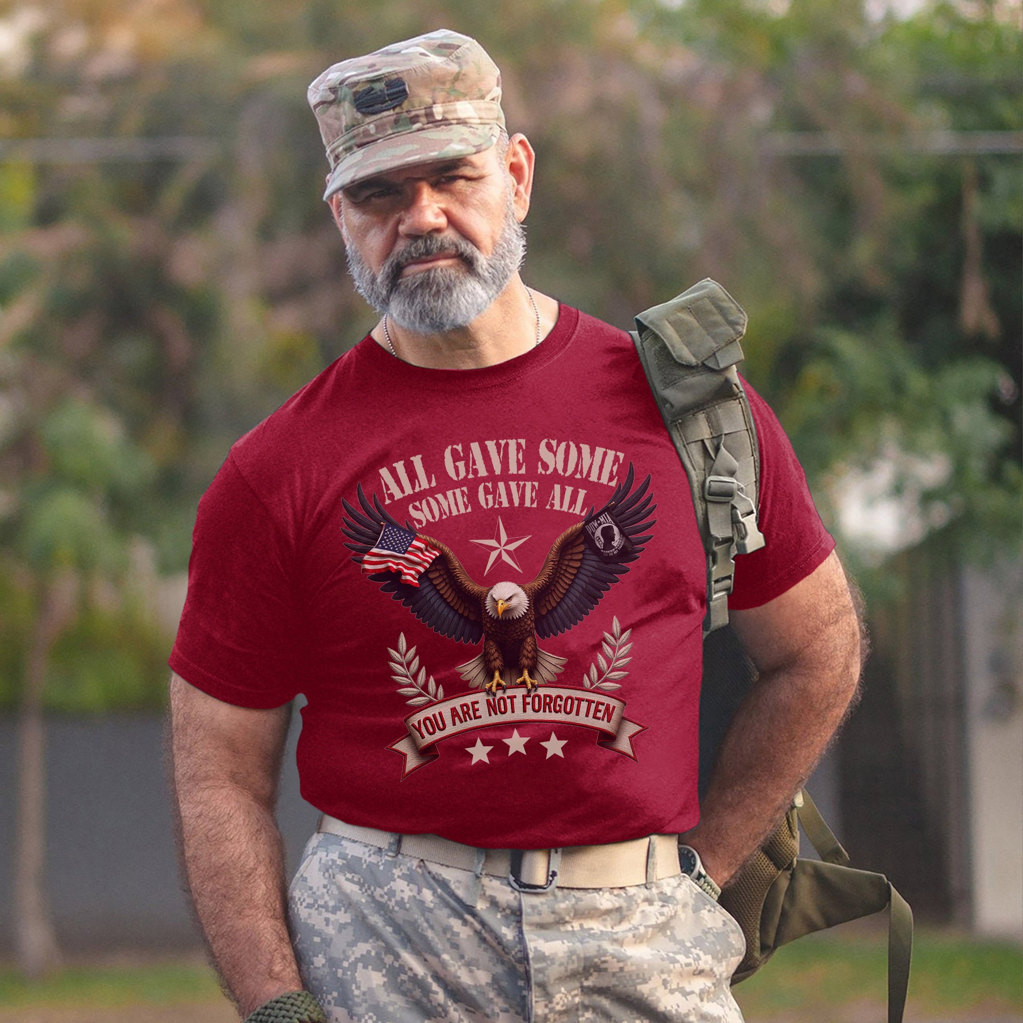 All Gave Some Some Gave All You Are Not Forgotten POW MIA Day US Military Veteran T-Shirt