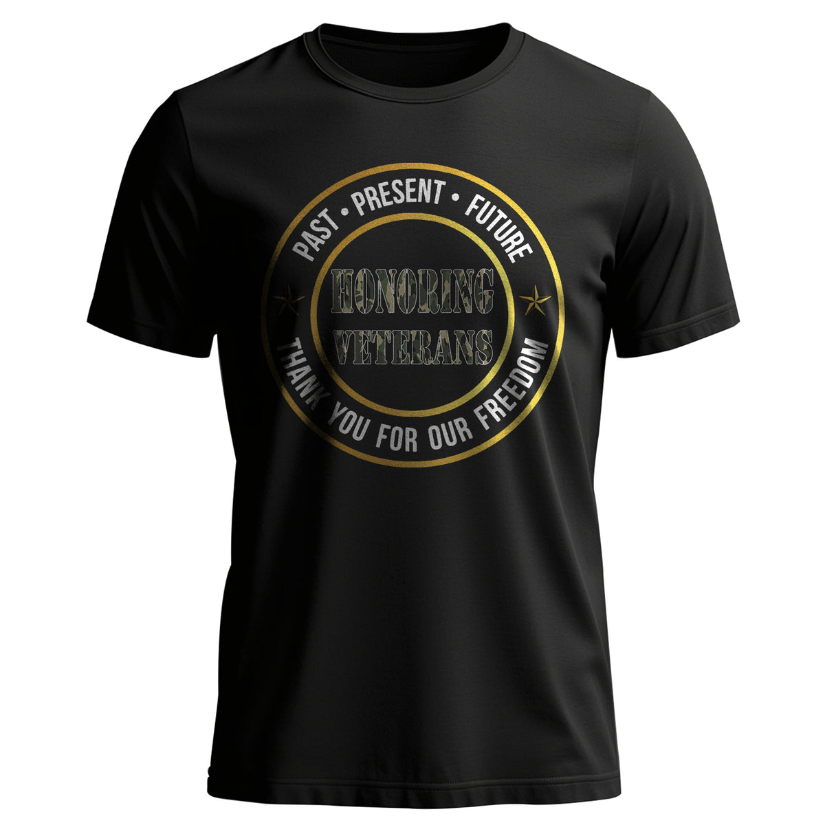Past Present and Future Honoring Veterans T-Shirt Main image
