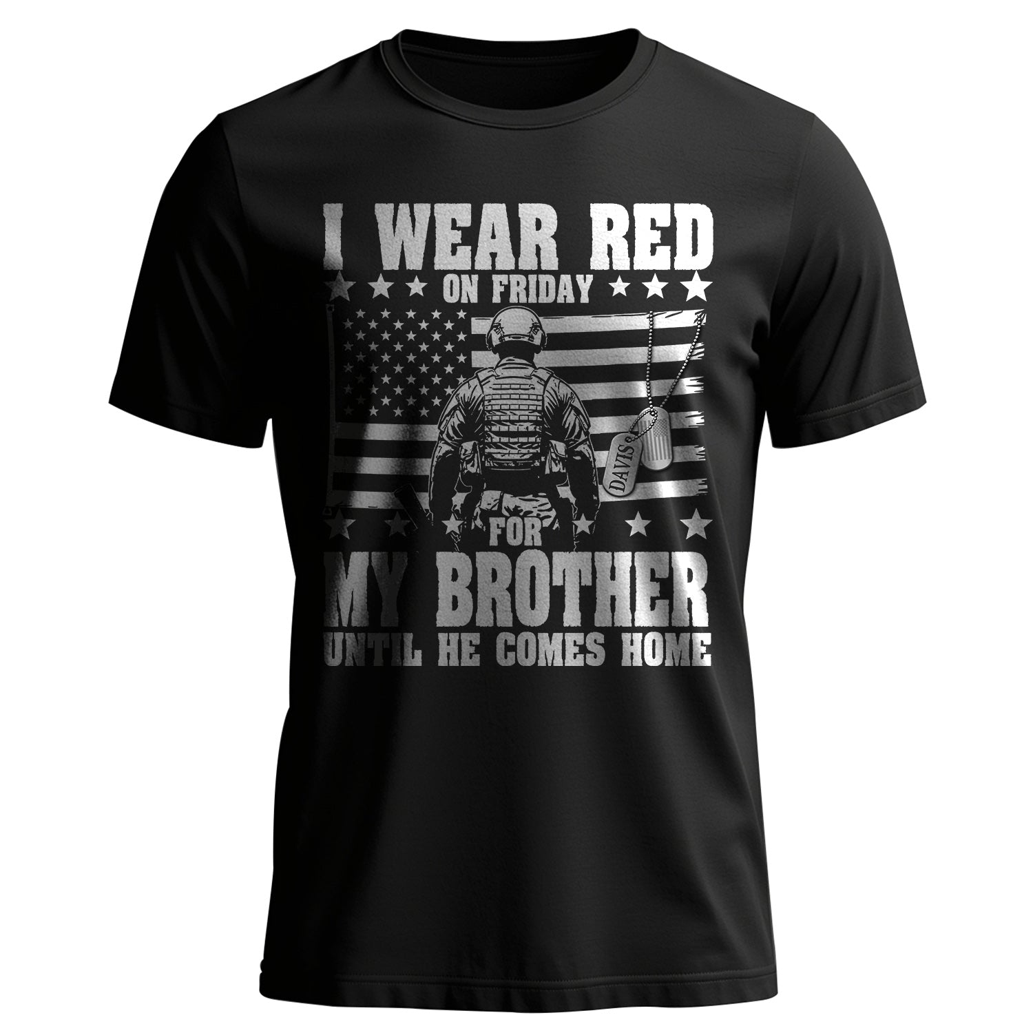 Red Friday for My Son Until Personalized T-Shirt