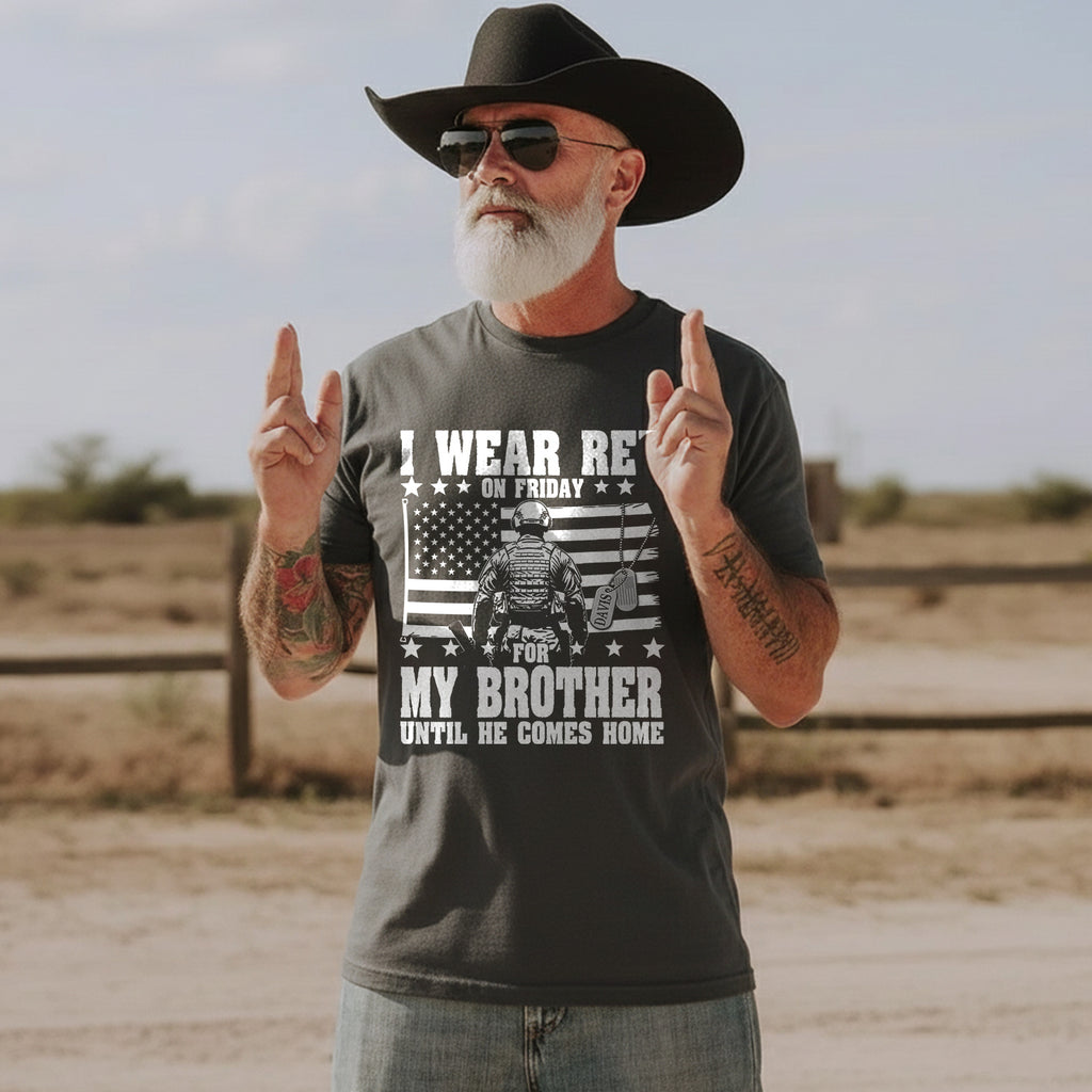 Red Friday for My Son Until Personalized T-Shirt