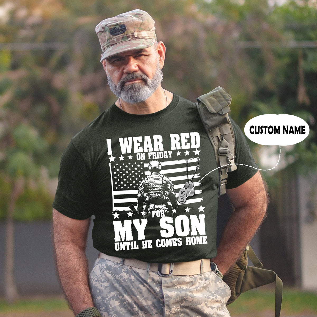 Red Friday for My Son Until Personalized T-Shirt