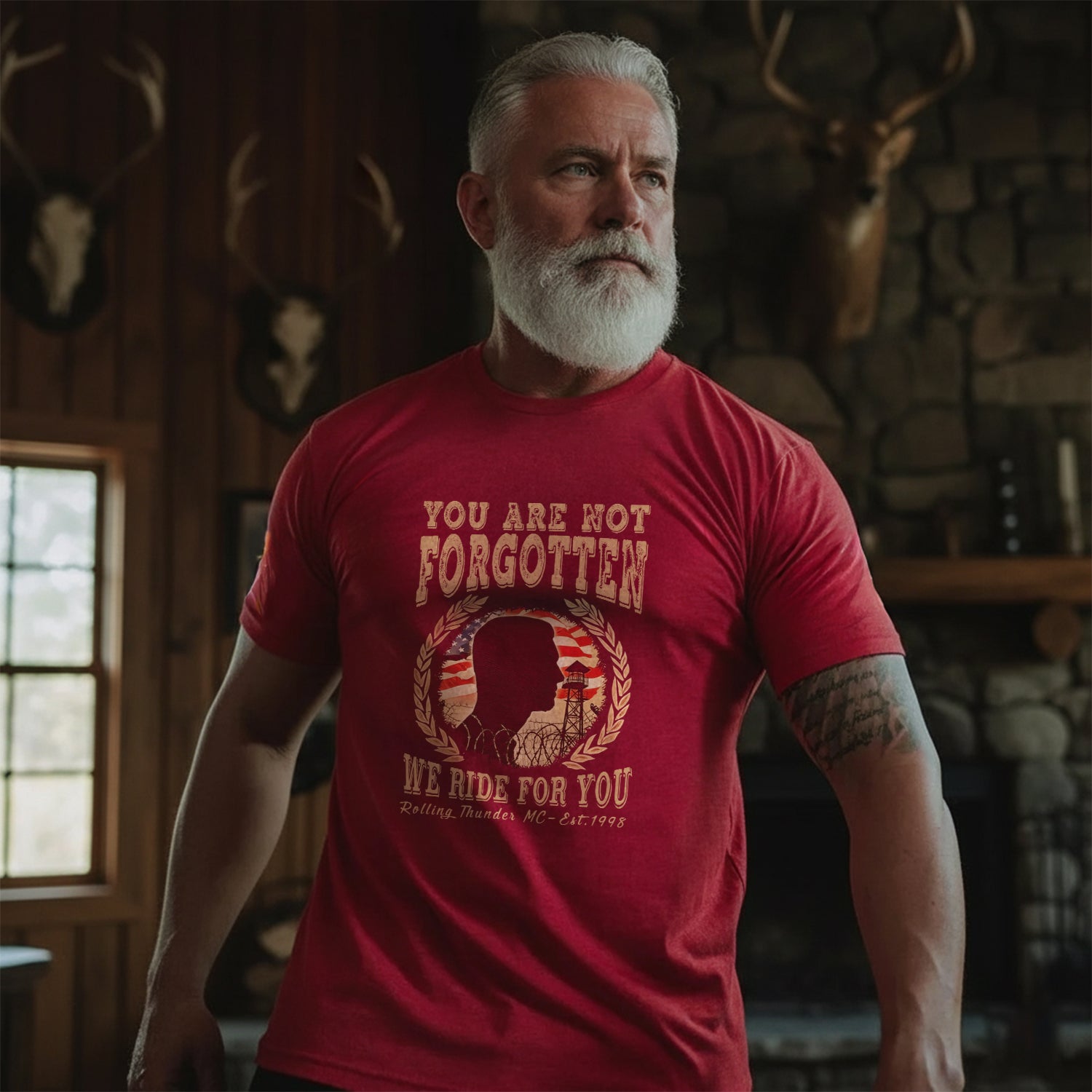 You Are Not Forgotten We Ride Personalized T-Shirt Secondary image